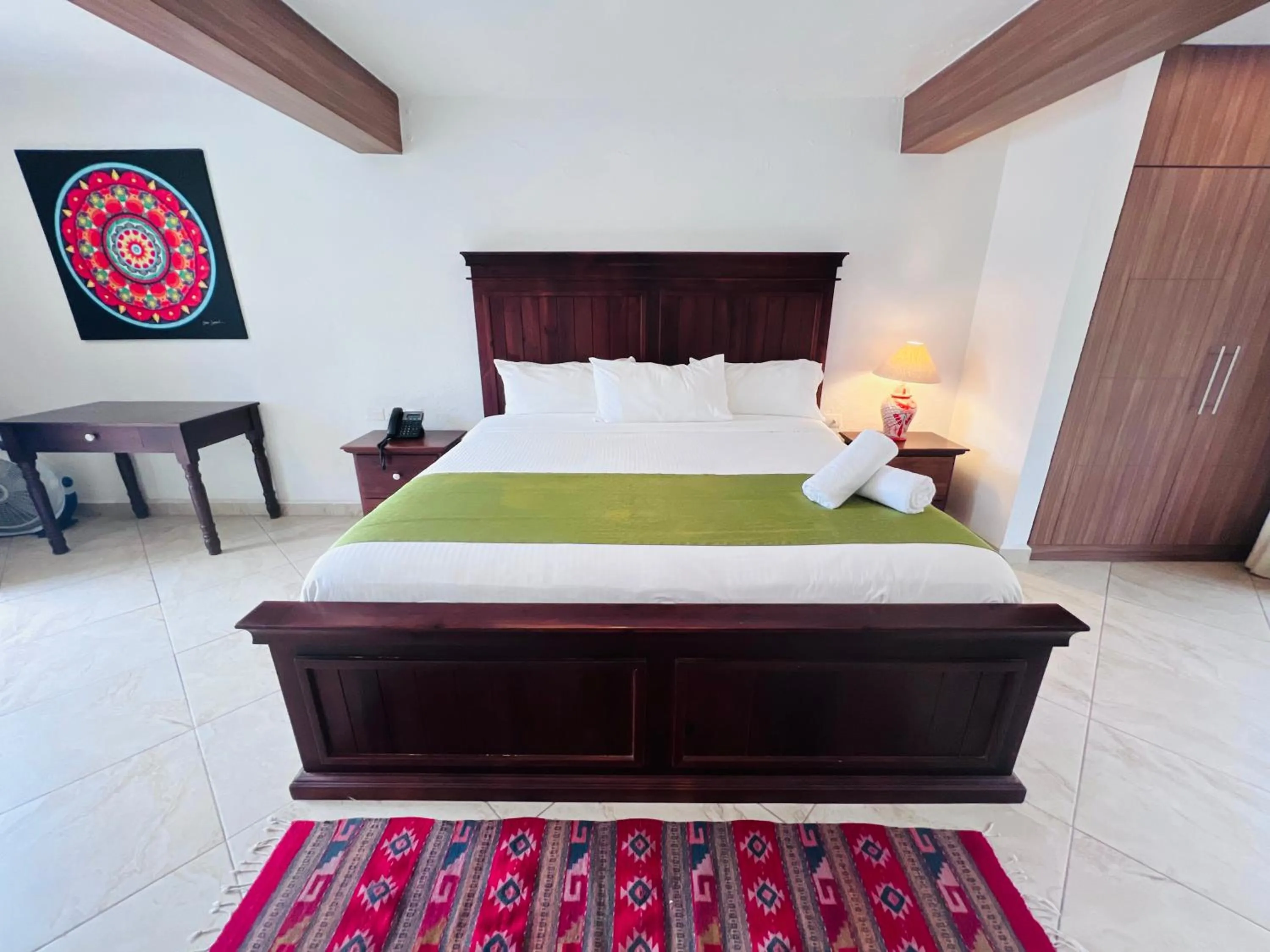 Bed in Hotel Las Puertas de Tepoztlan