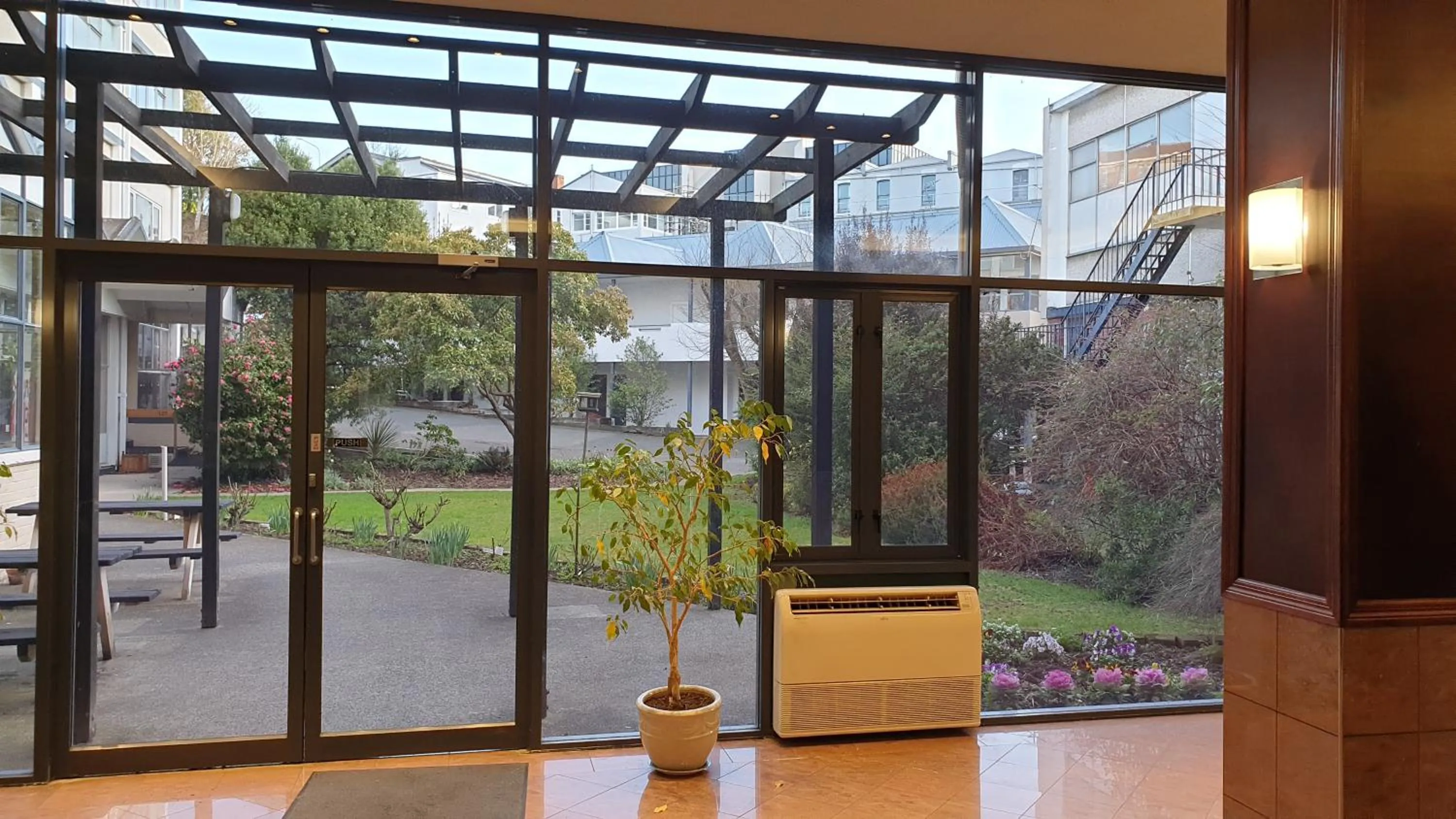 Garden view in 97 Motel Moray