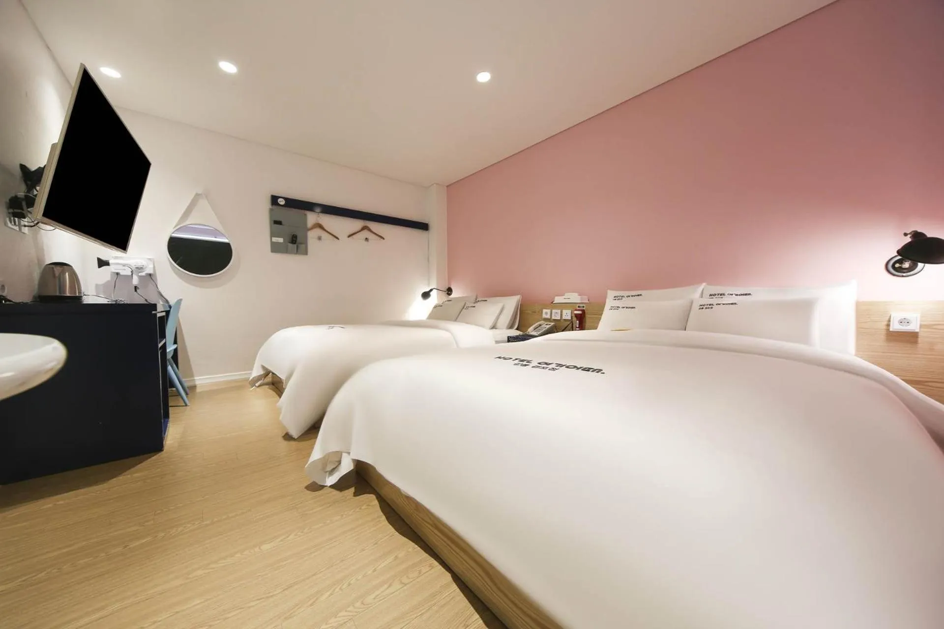 Bed in Hotel Yeogiuhtte Gyeongpo