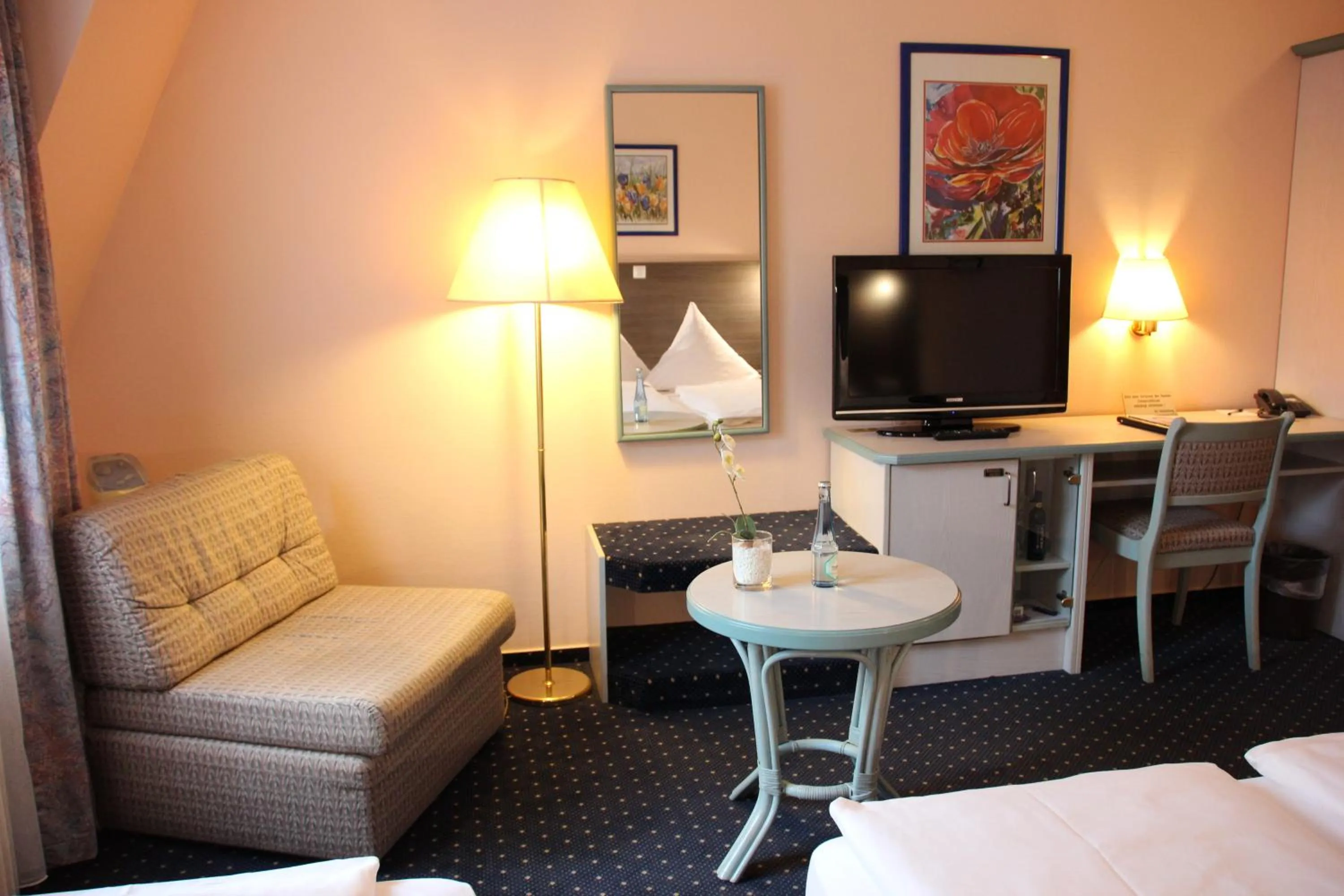 Decorative detail, Bed in Hotel Nordic