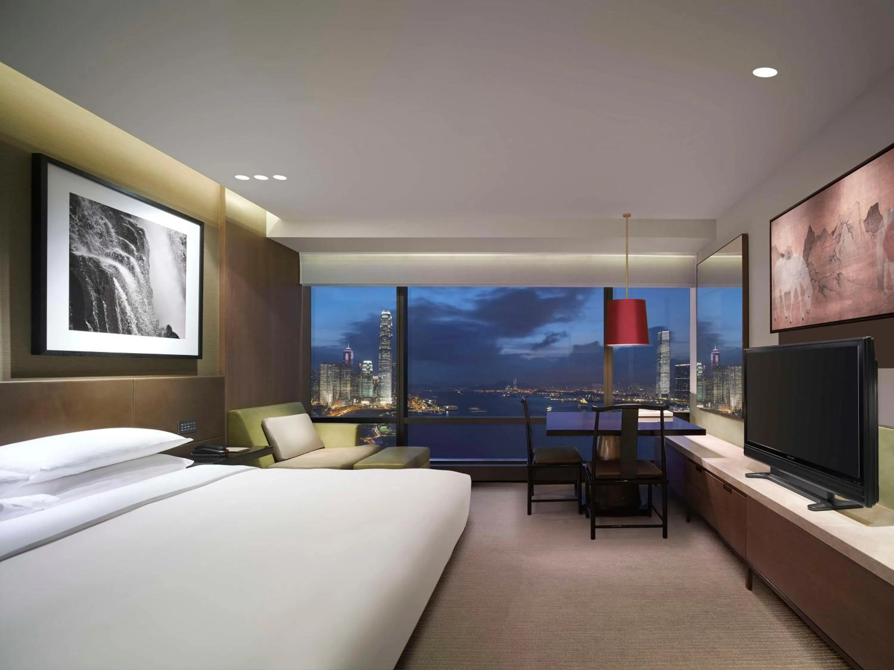 Bedroom, Bed in Grand Hyatt Hong Kong