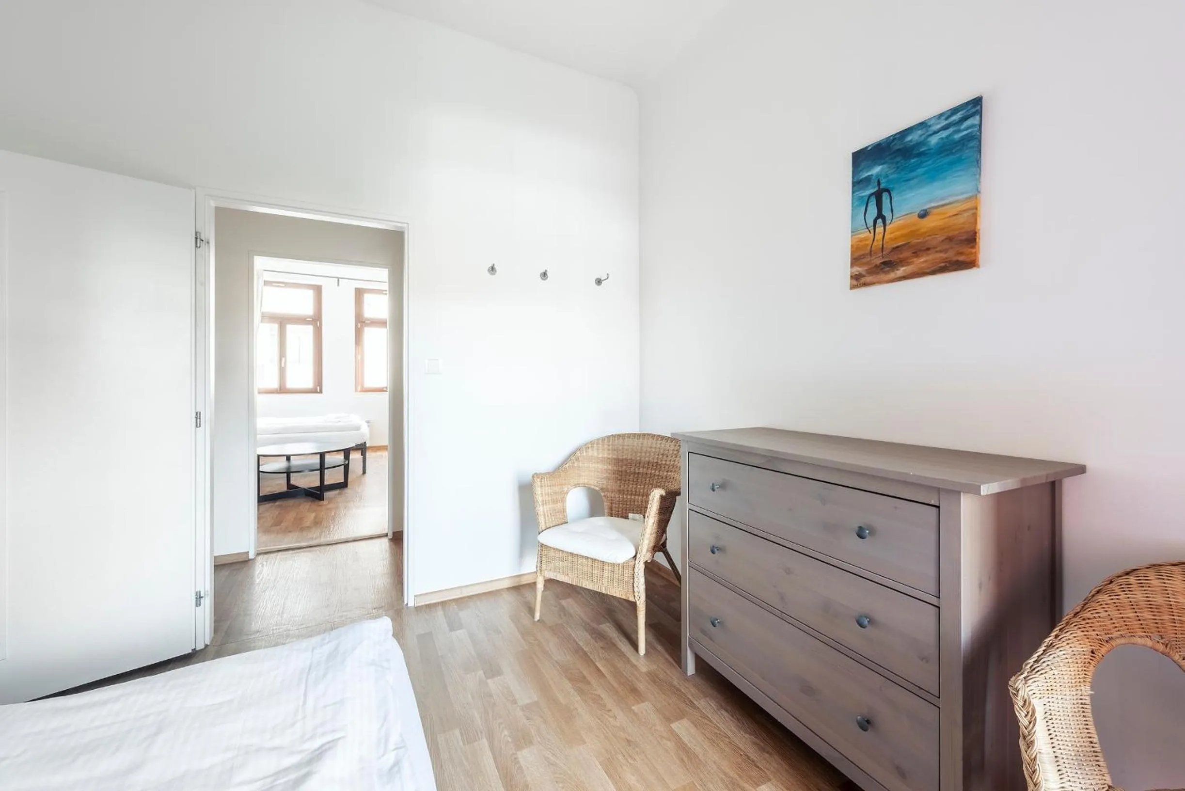 Bedroom, Bed in Family Apartments Praha 6