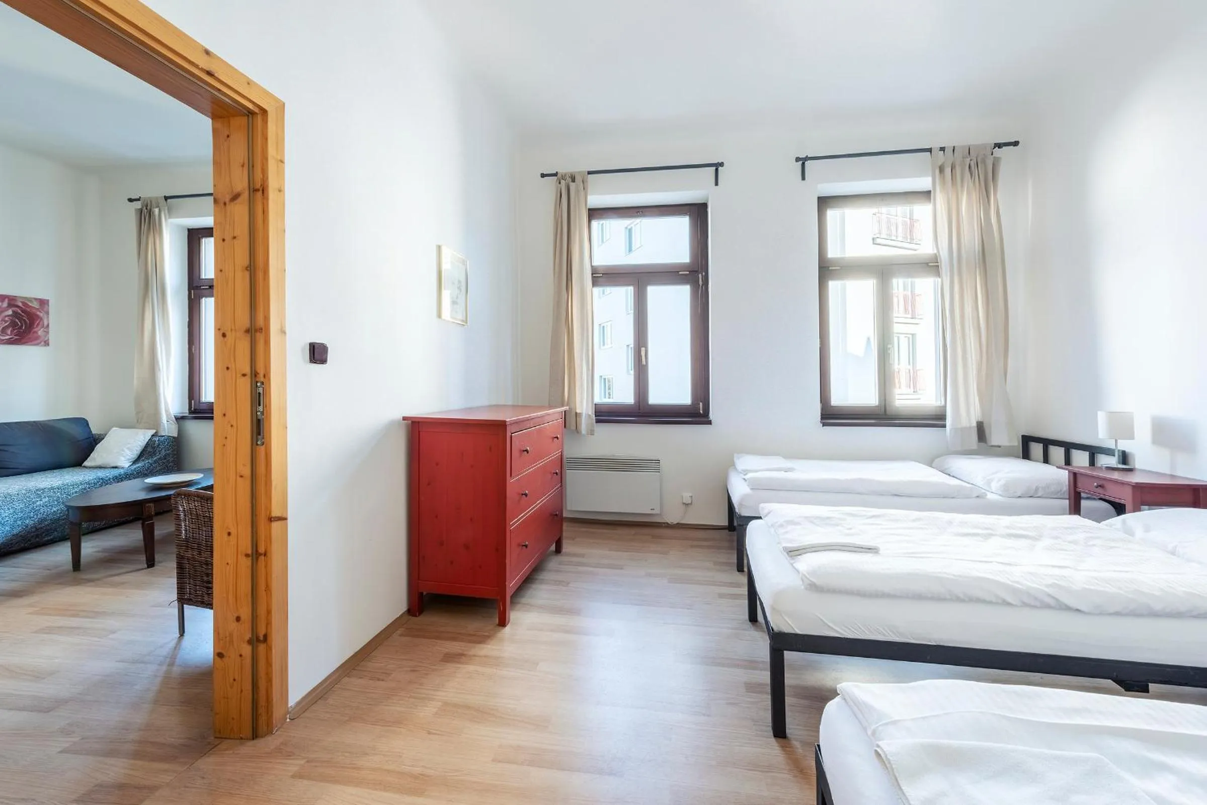 Bedroom, Bed in Family Apartments Praha 6