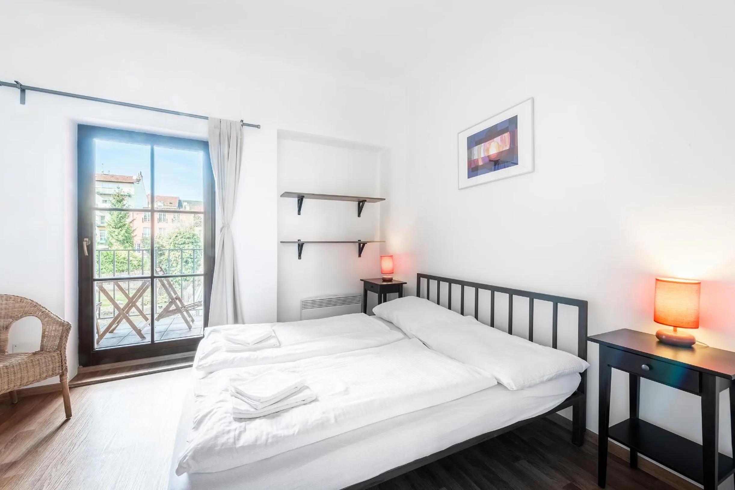 Bedroom, Bed in Family Apartments Praha 6