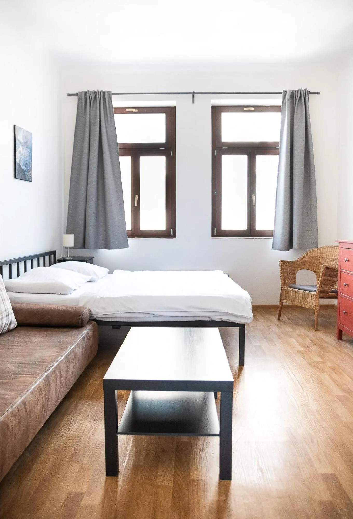 Bed in Family Apartments Praha 6