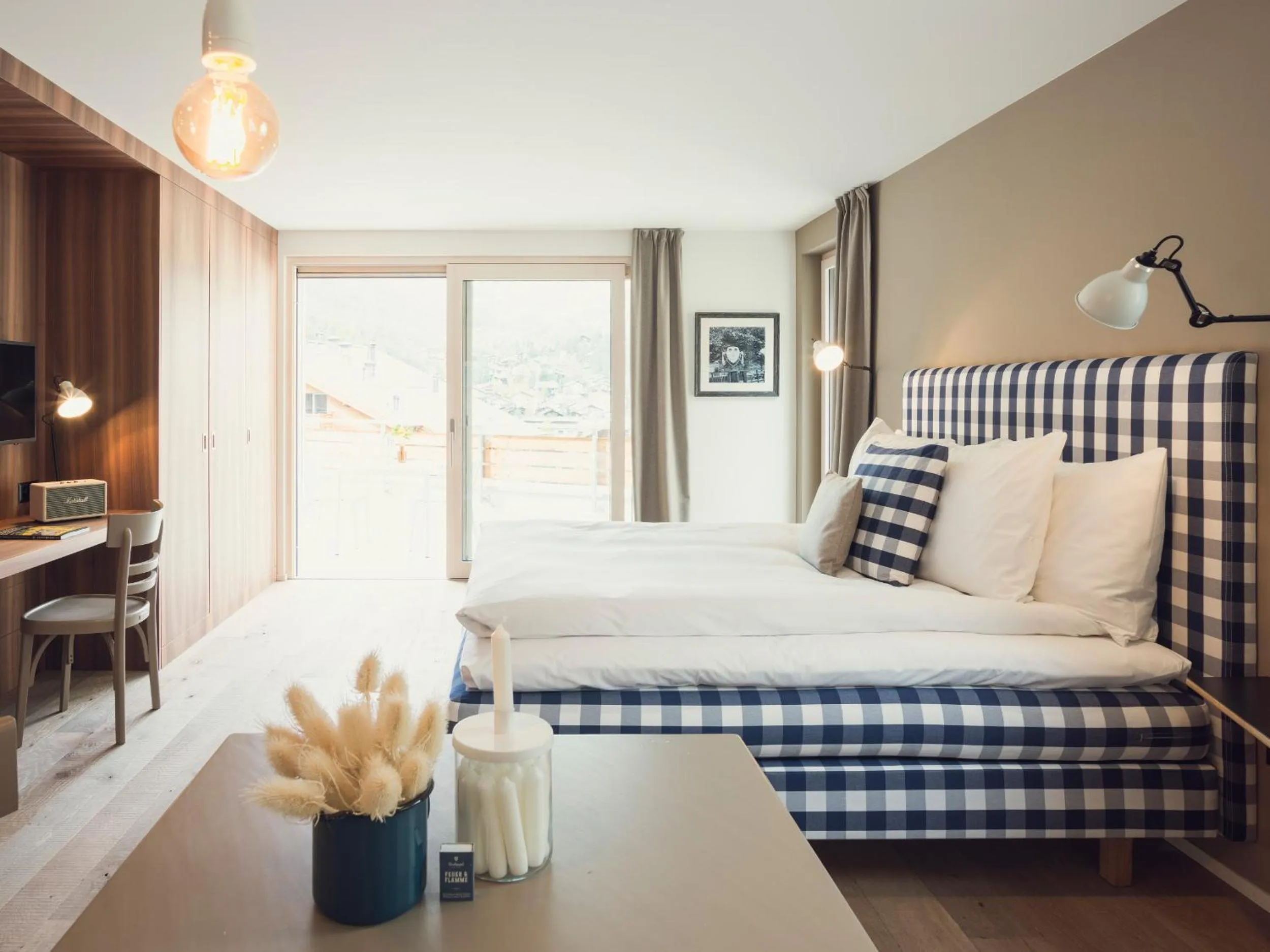 Bed in OVERLOOK Lodge by CERVO Zermatt