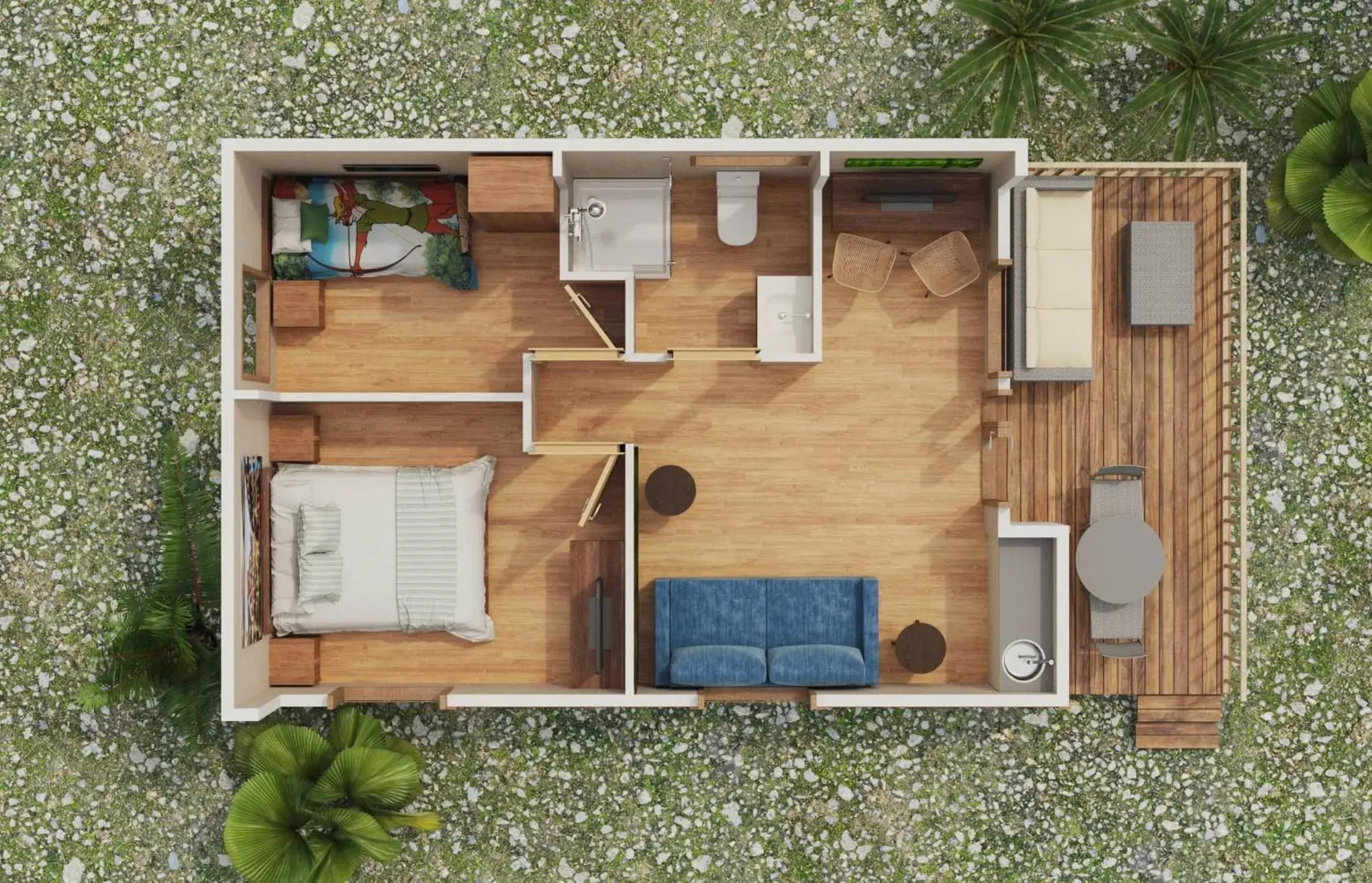 Two-Bedroom Bungalow (3 Adults) in Magic Robin Hood Two-Bedroom Bungalow (3 Adults) in Magic Robin Hood