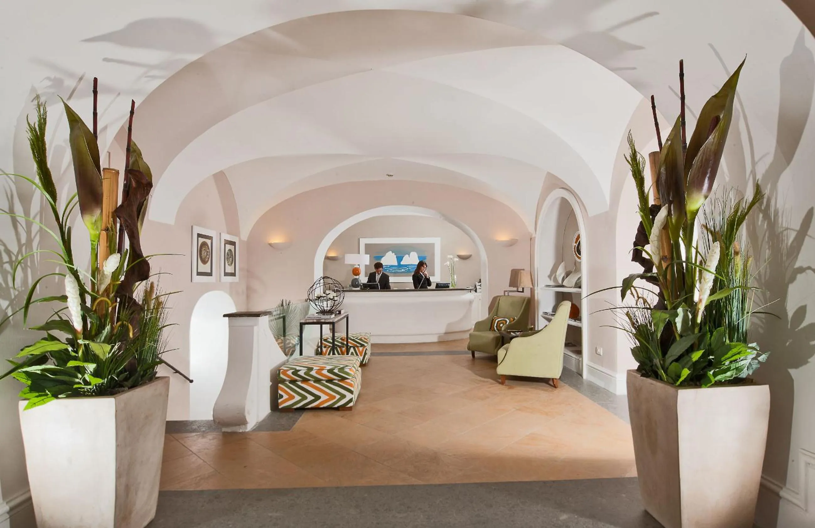 Lobby or reception in Hotel Della Piccola Marina