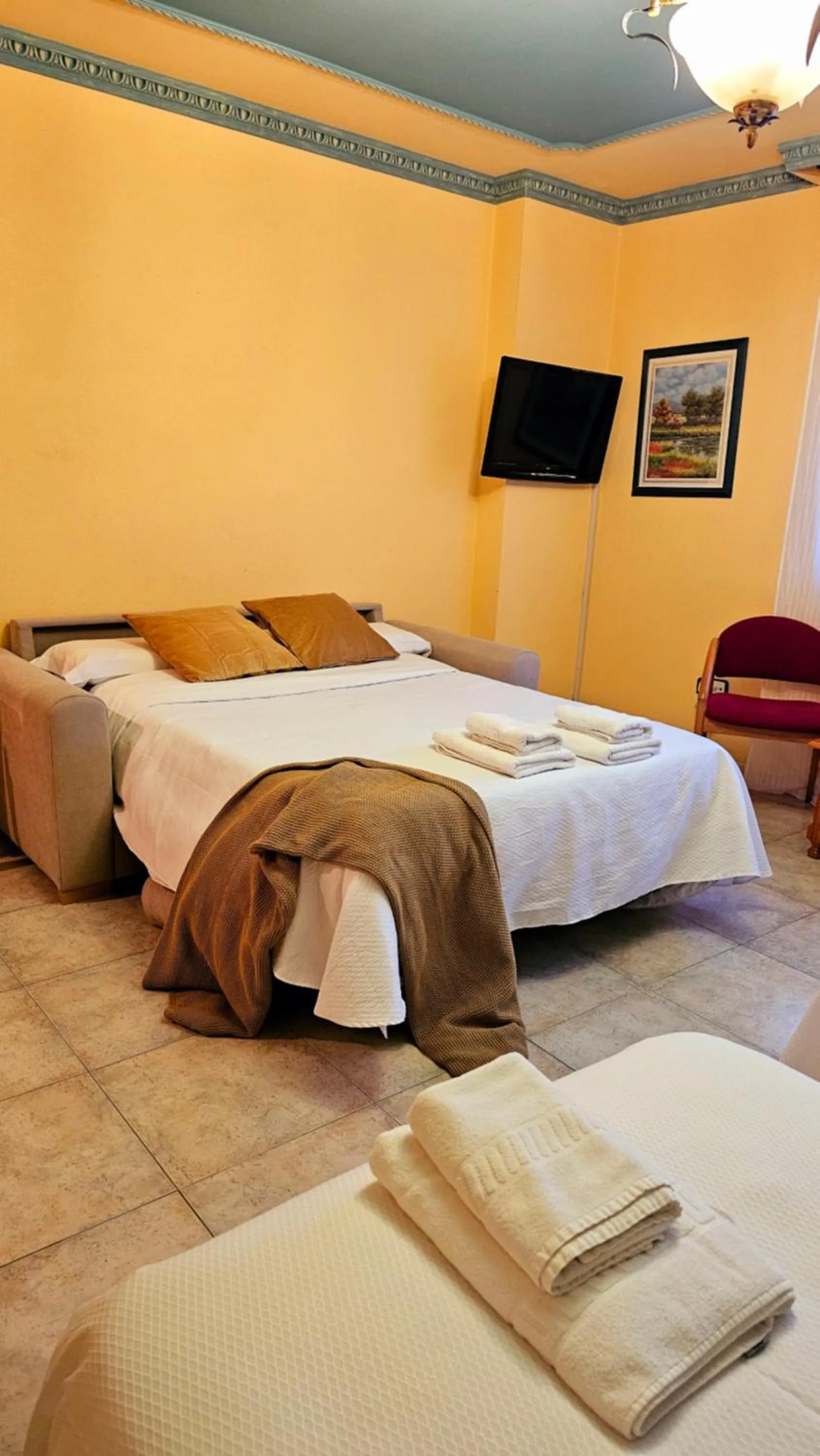 Bed in Hotel Mataleñas