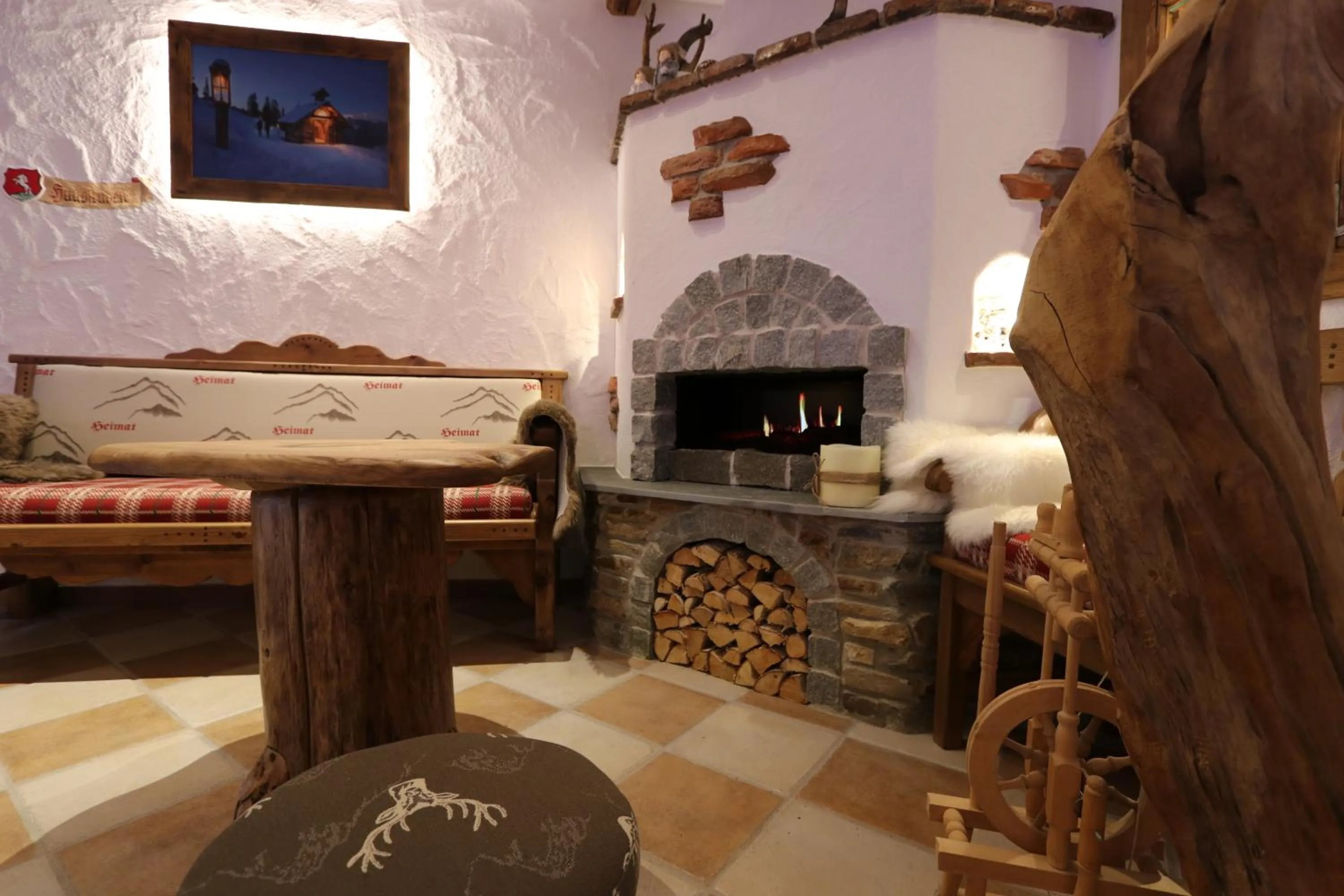 Seating area in Gasthof Bacher