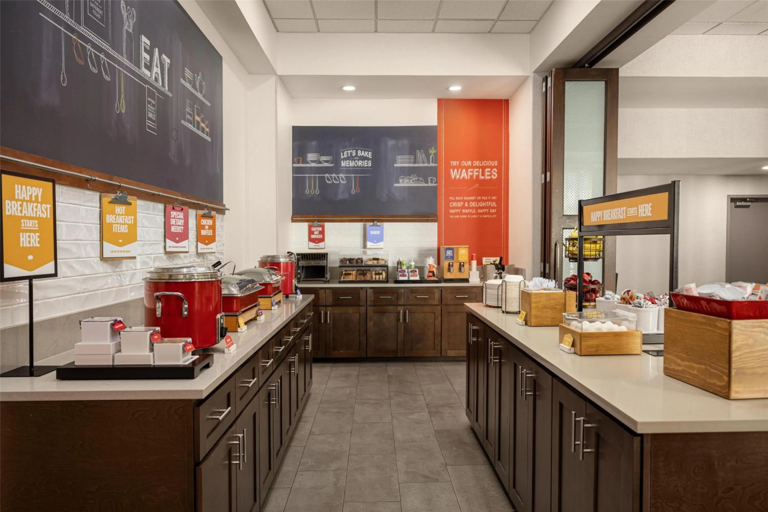 Breakfast in Hampton Inn Williamsburg