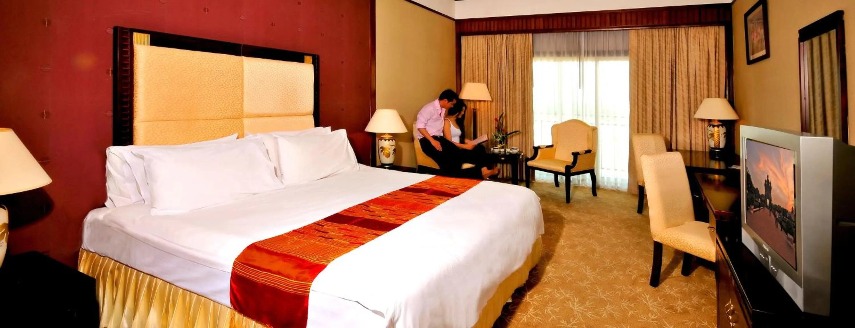 Bed in Don Chan Palace Hotel & Convention