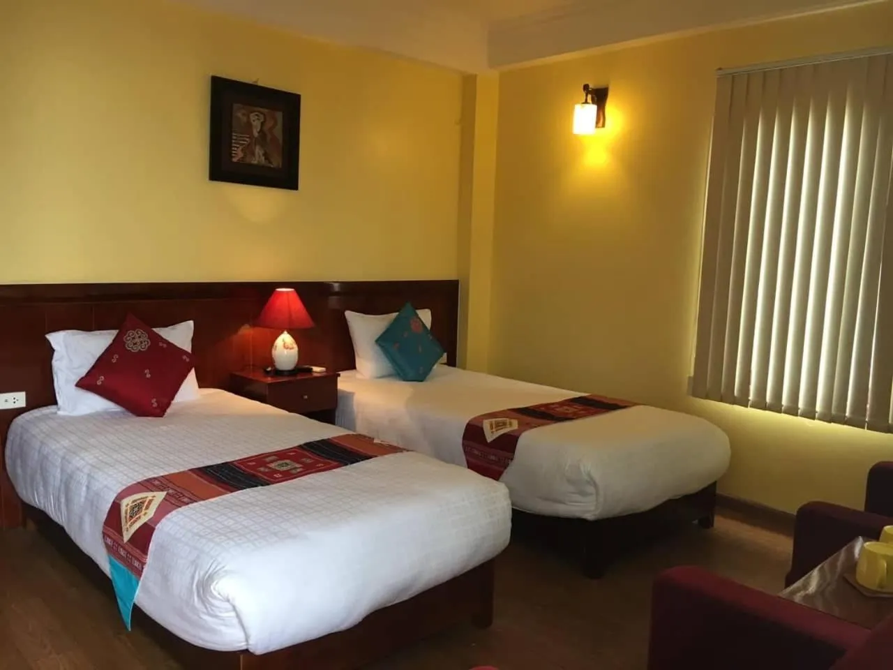 Bed in Anise Sapa Hotel