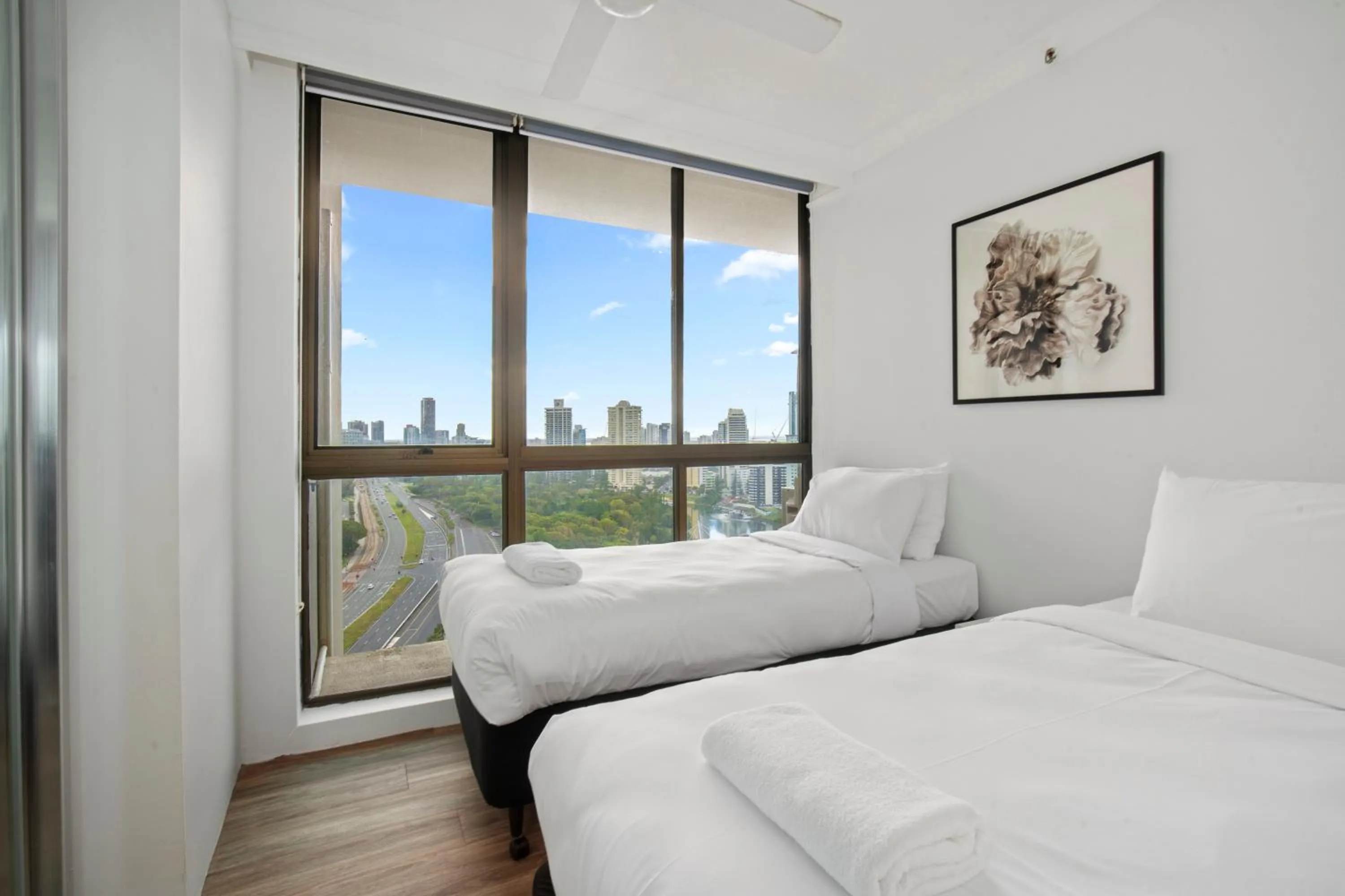 Bed in Capricorn One Beachside Holiday Apartments - Official