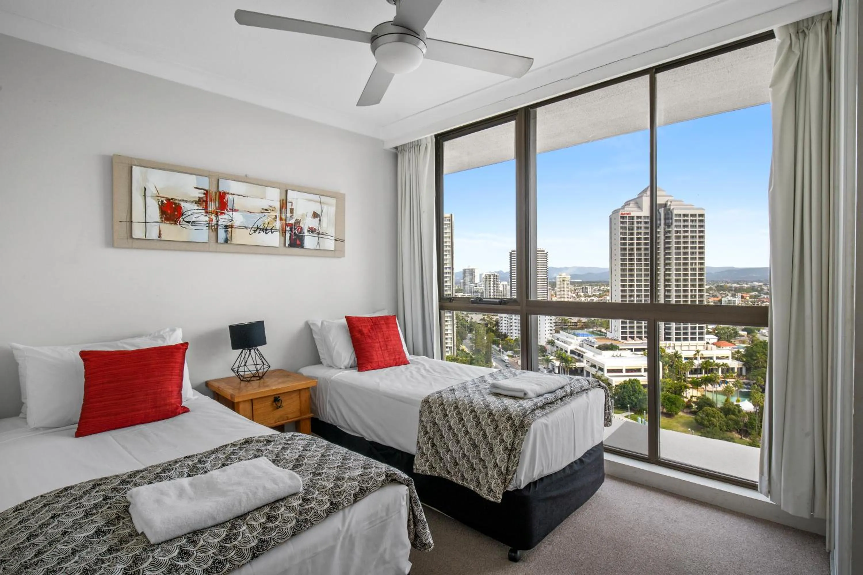 Bed in Capricorn One Beachside Holiday Apartments - Official