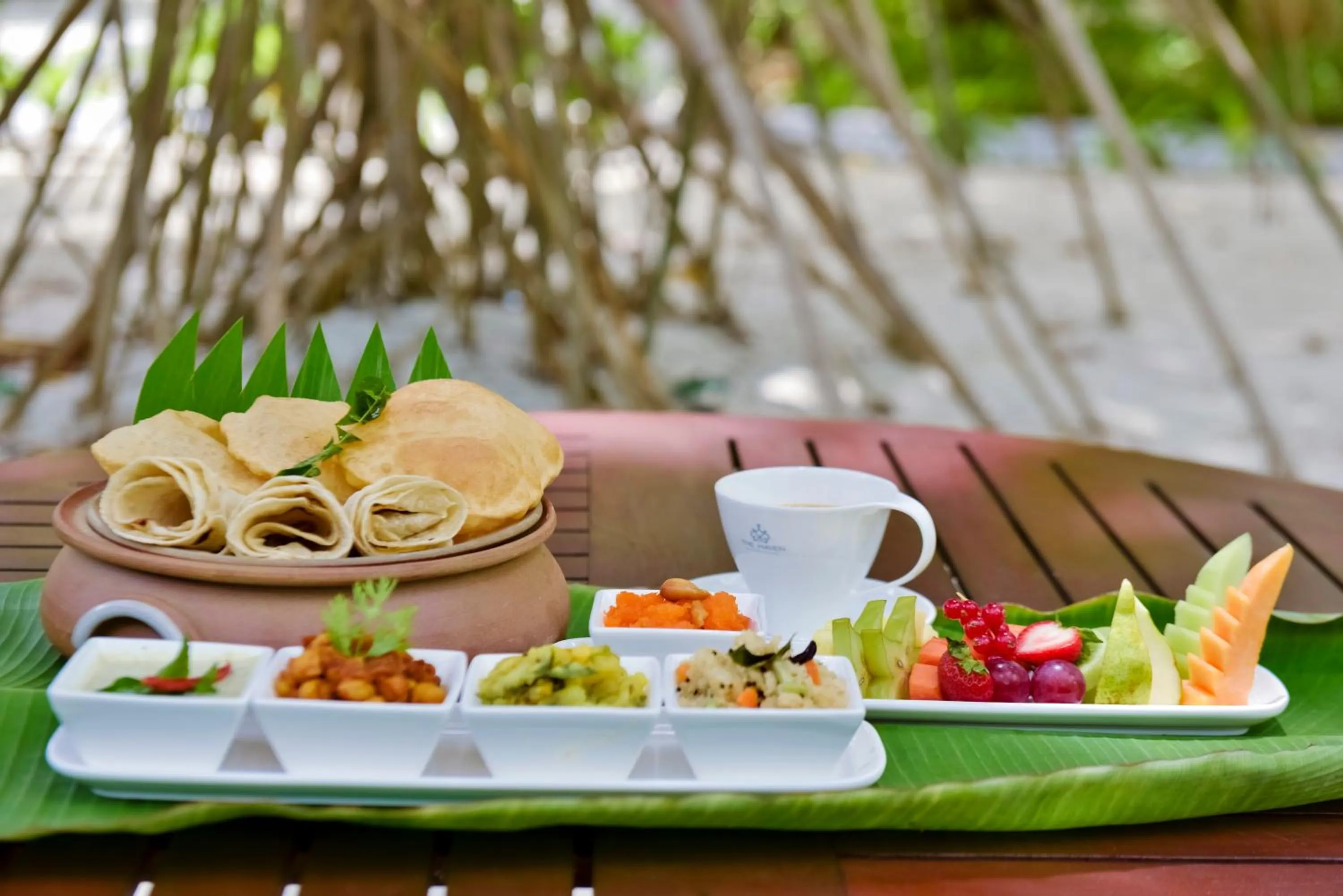 Asian breakfast in Villa Nautica Paradise Island Resort