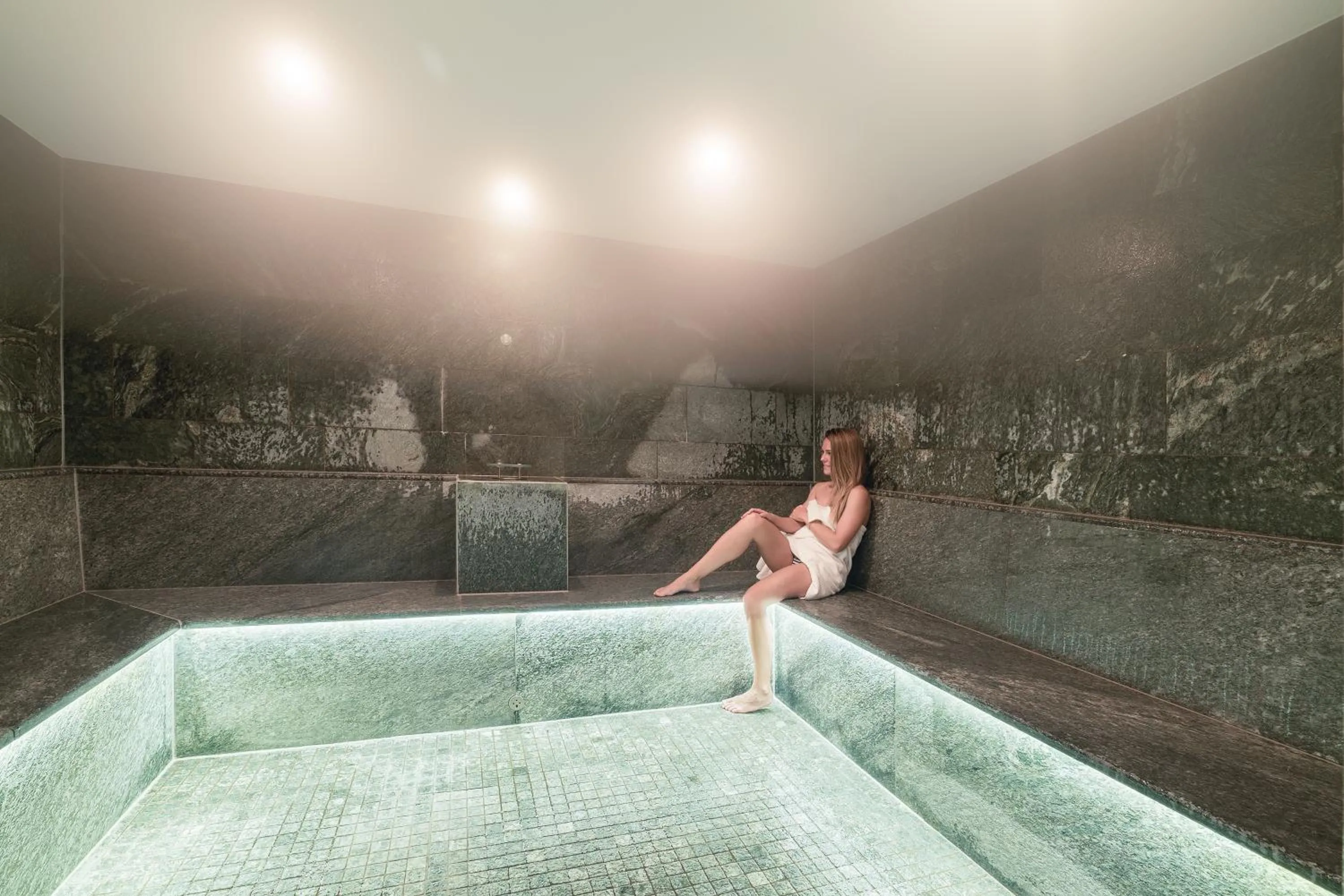 Spa and wellness centre/facilities in Riffelalp Resort 2222m Ski-in & Ski-out