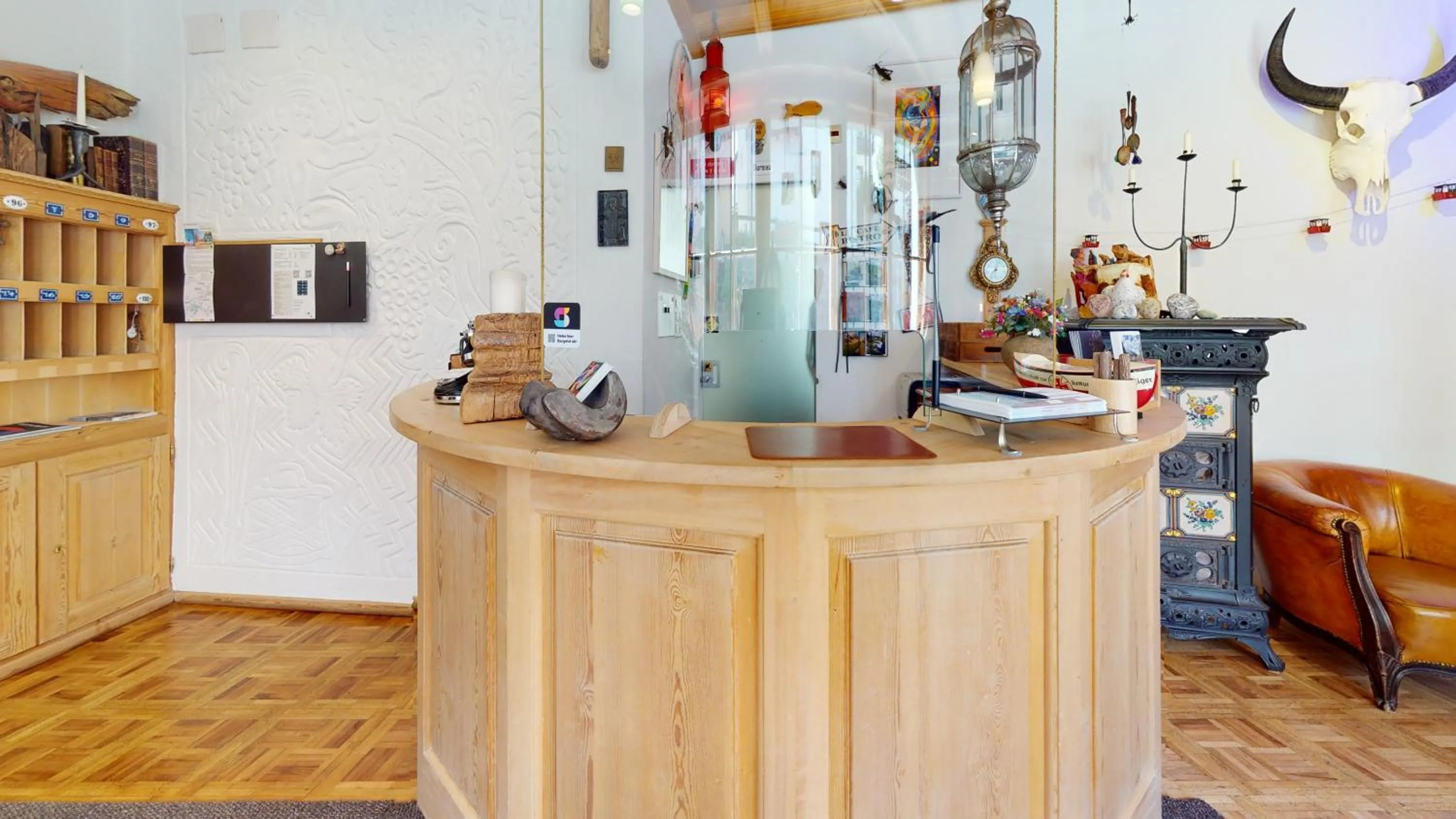 Lobby or reception in Hotel Traube