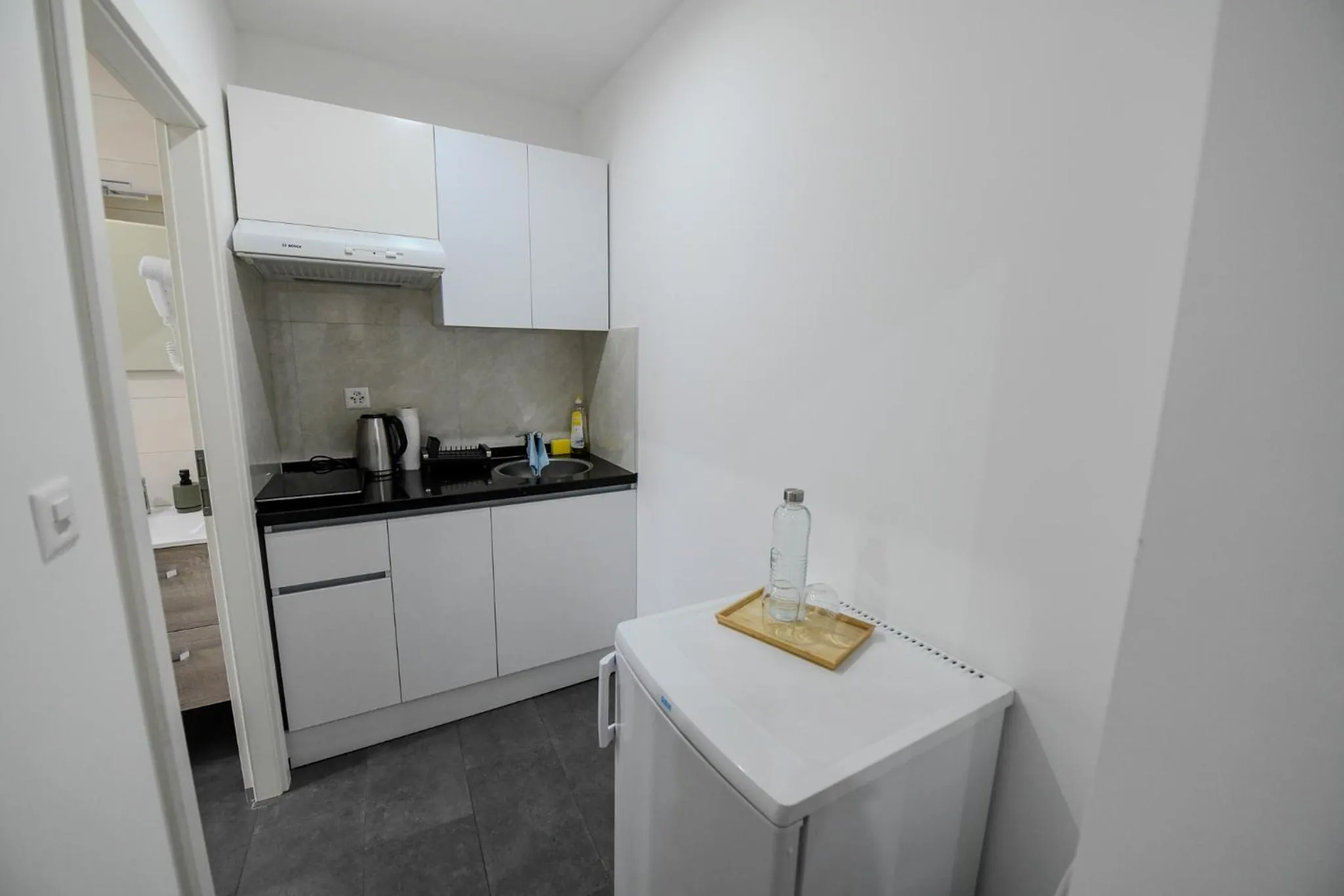 Kitchen or kitchenette in Hotel de France