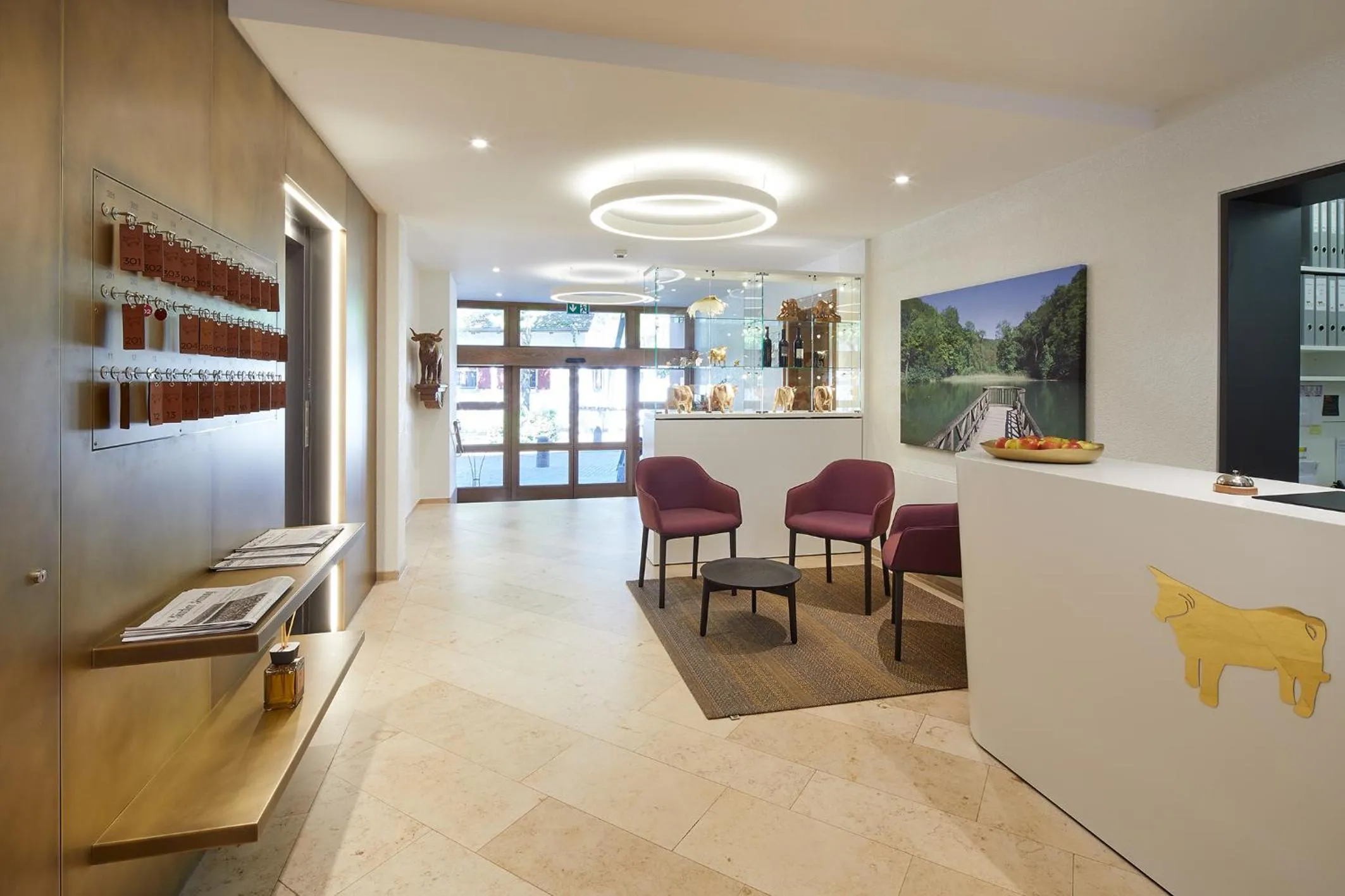 Lobby or reception in Hotel Gasthof zum Ochsen