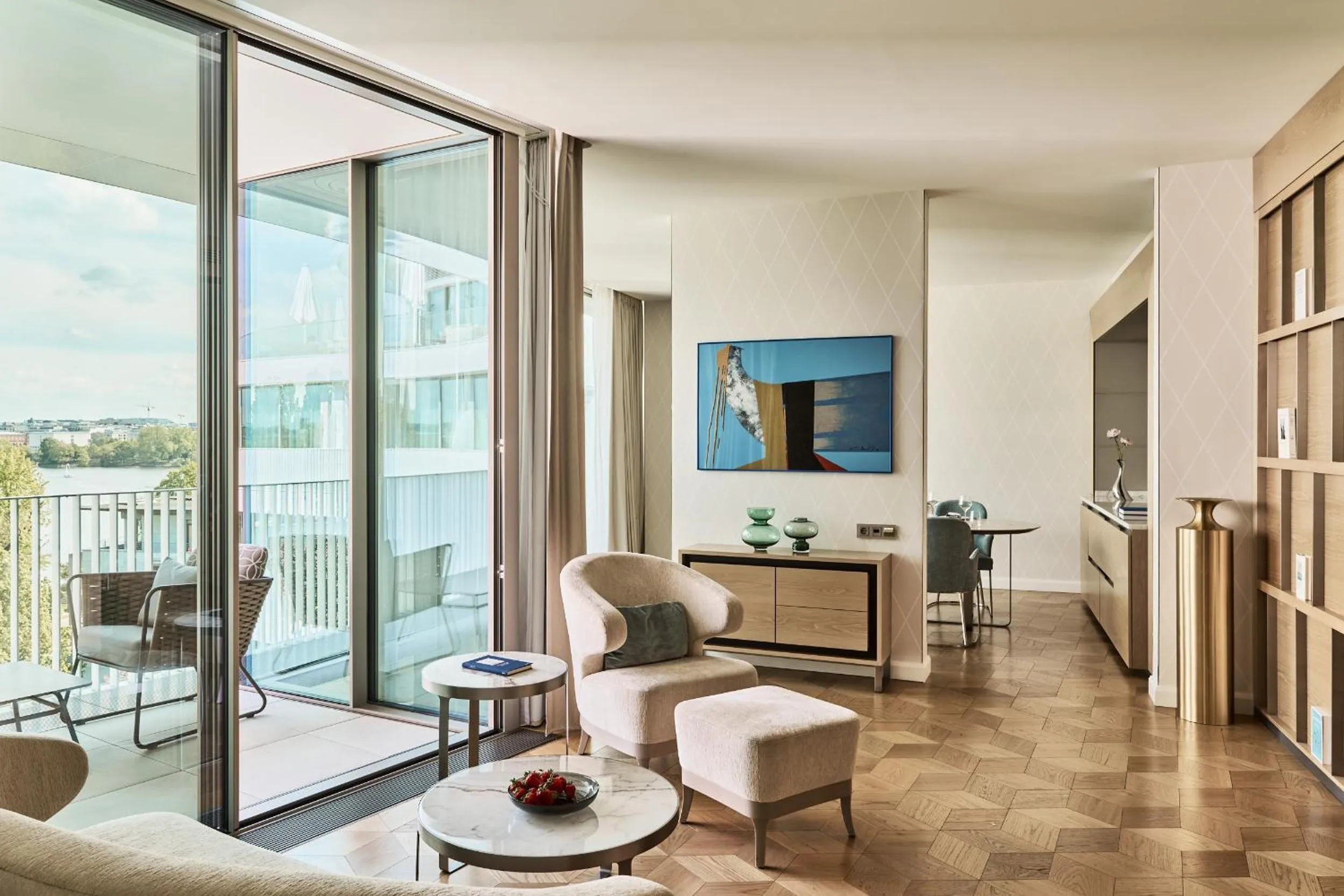 Living room in The Fontenay Hamburg