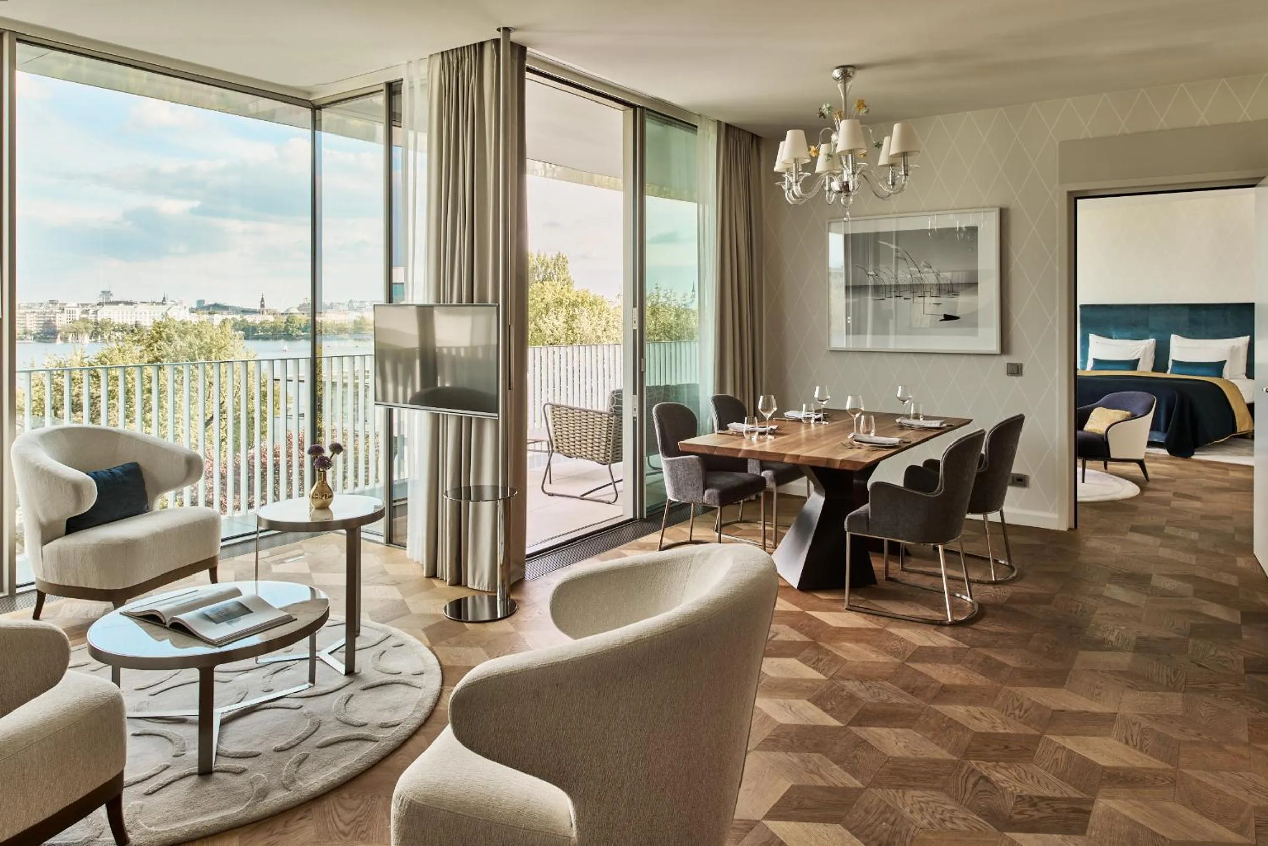Living room in The Fontenay Hamburg