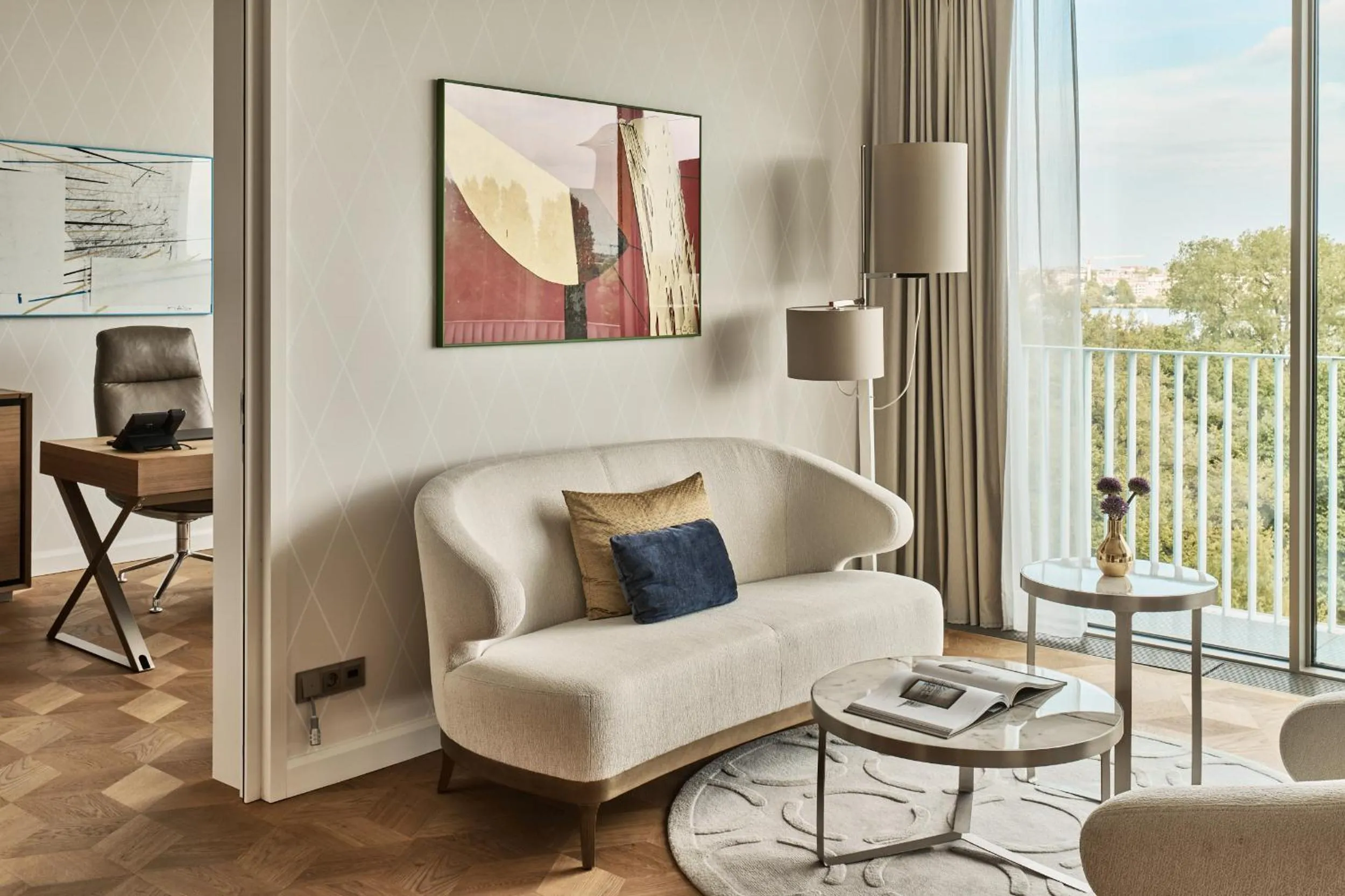 Living room in The Fontenay Hamburg