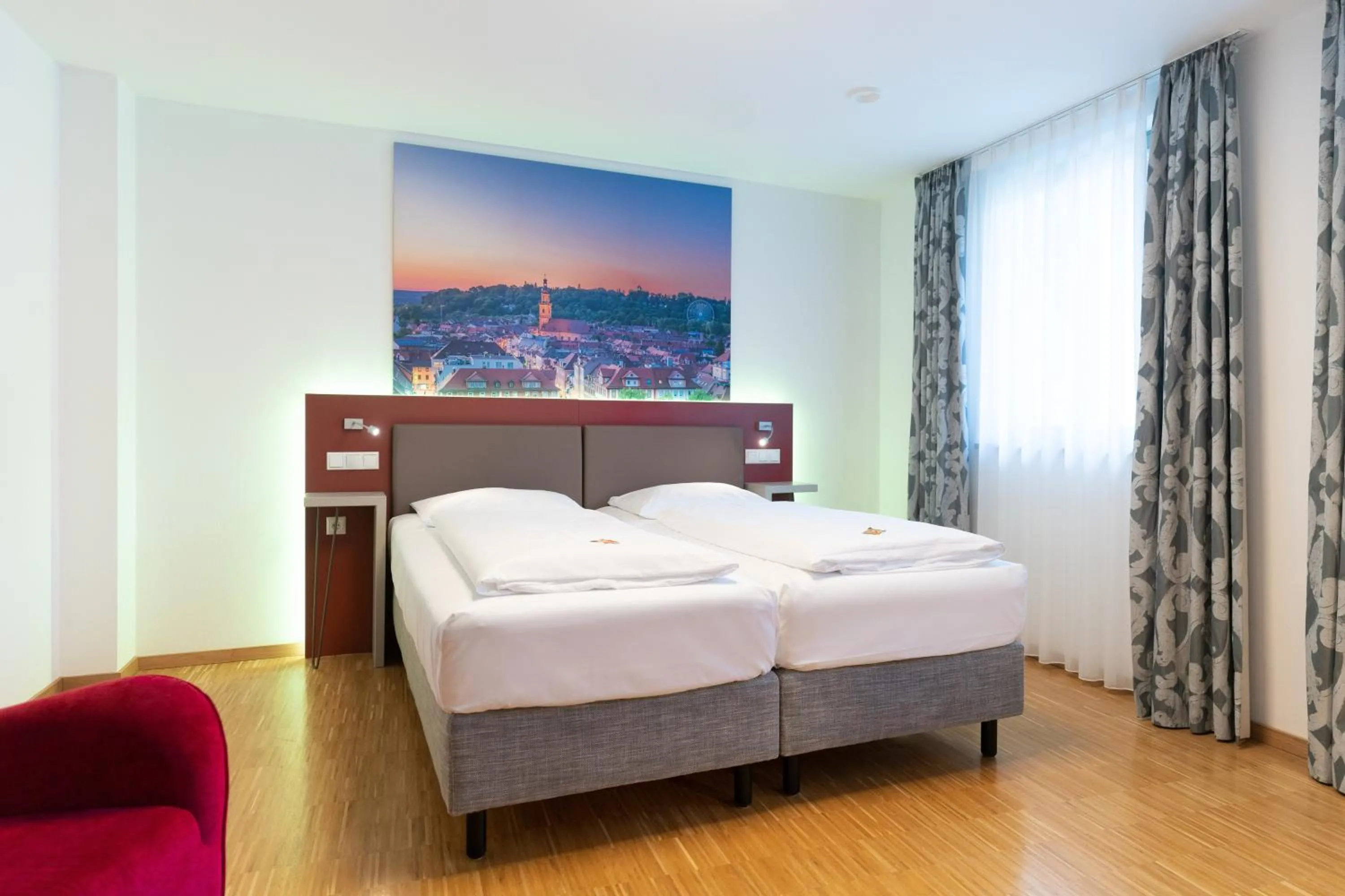 Bed in Altstadthotel Grauer Wolf