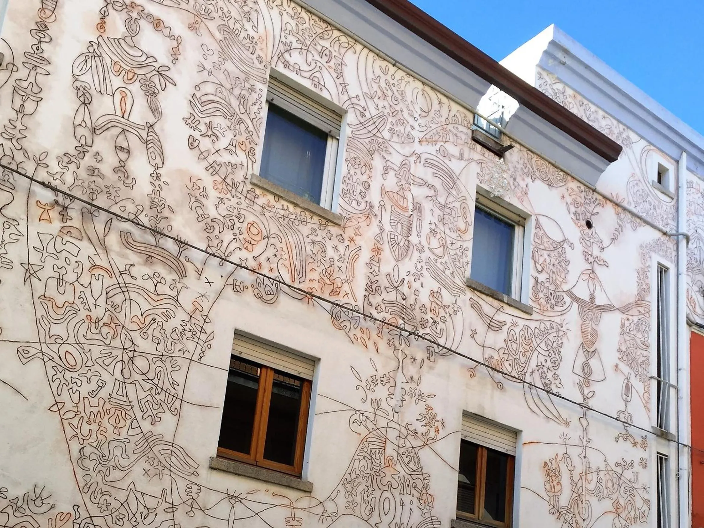 Property building in Graffiti in Barbagia