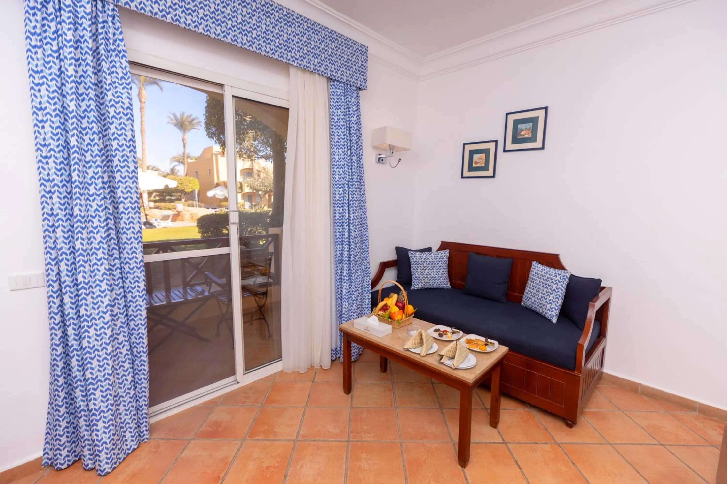 Seating area in Stella Sea Club Hotel