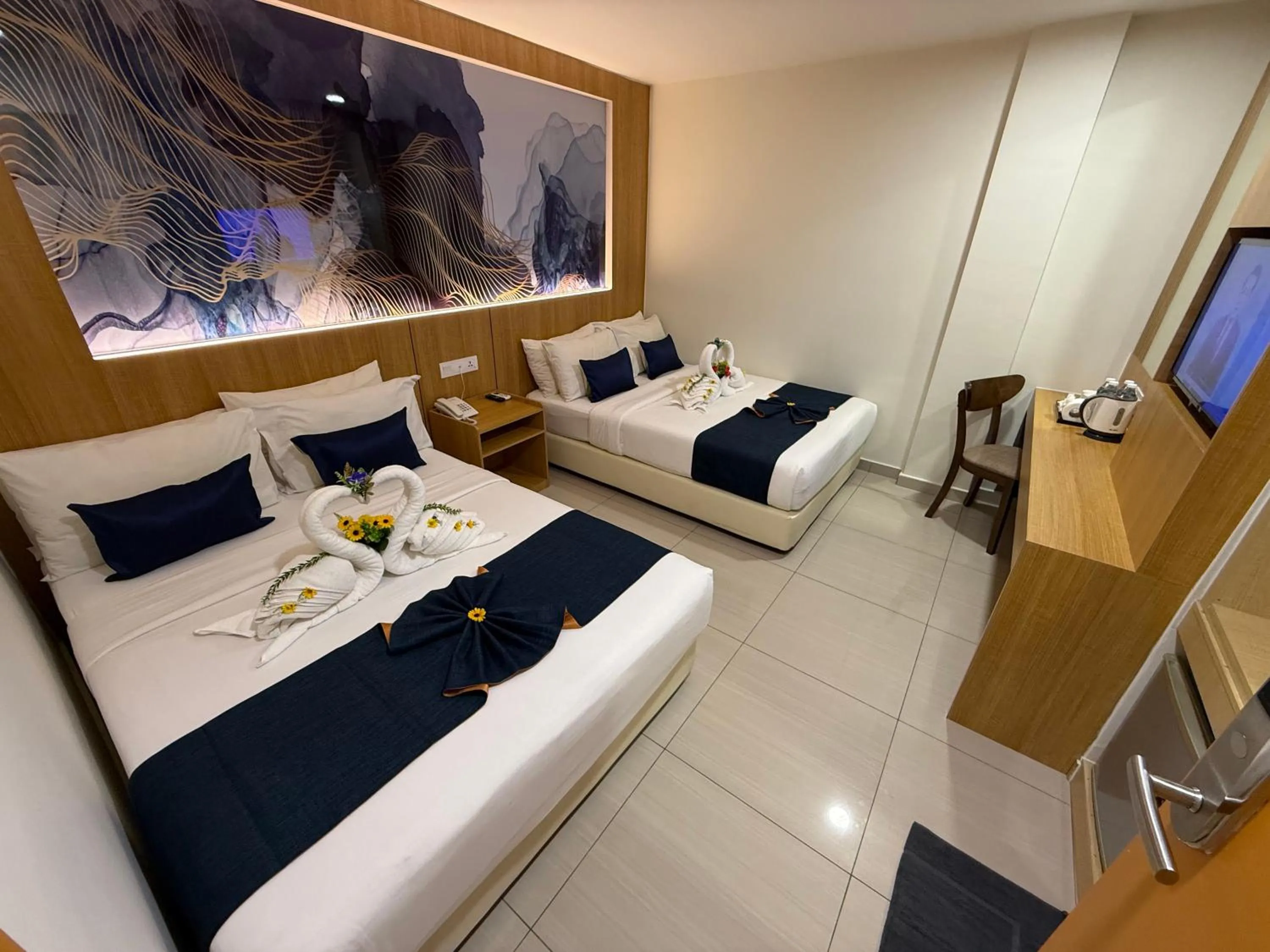 Bed in City Central Hotel