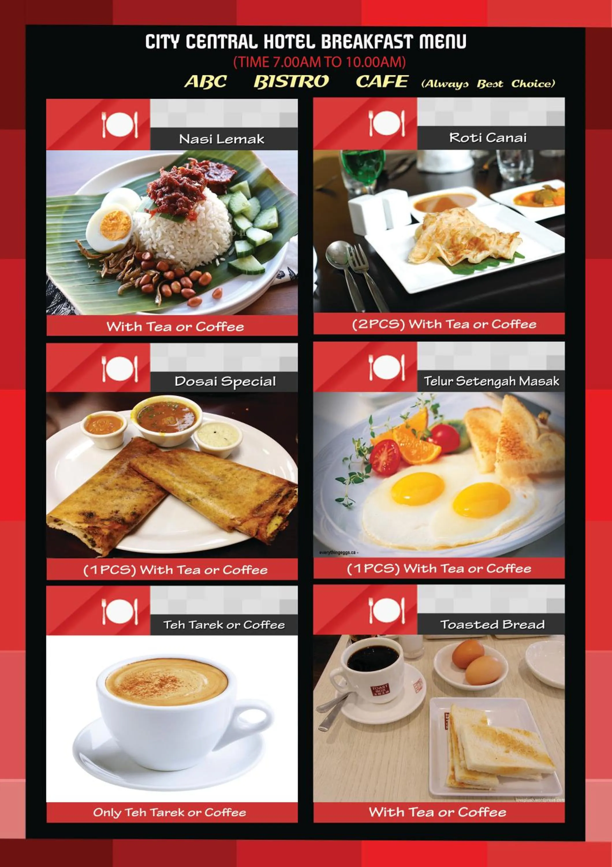 Breakfast in City Central Hotel