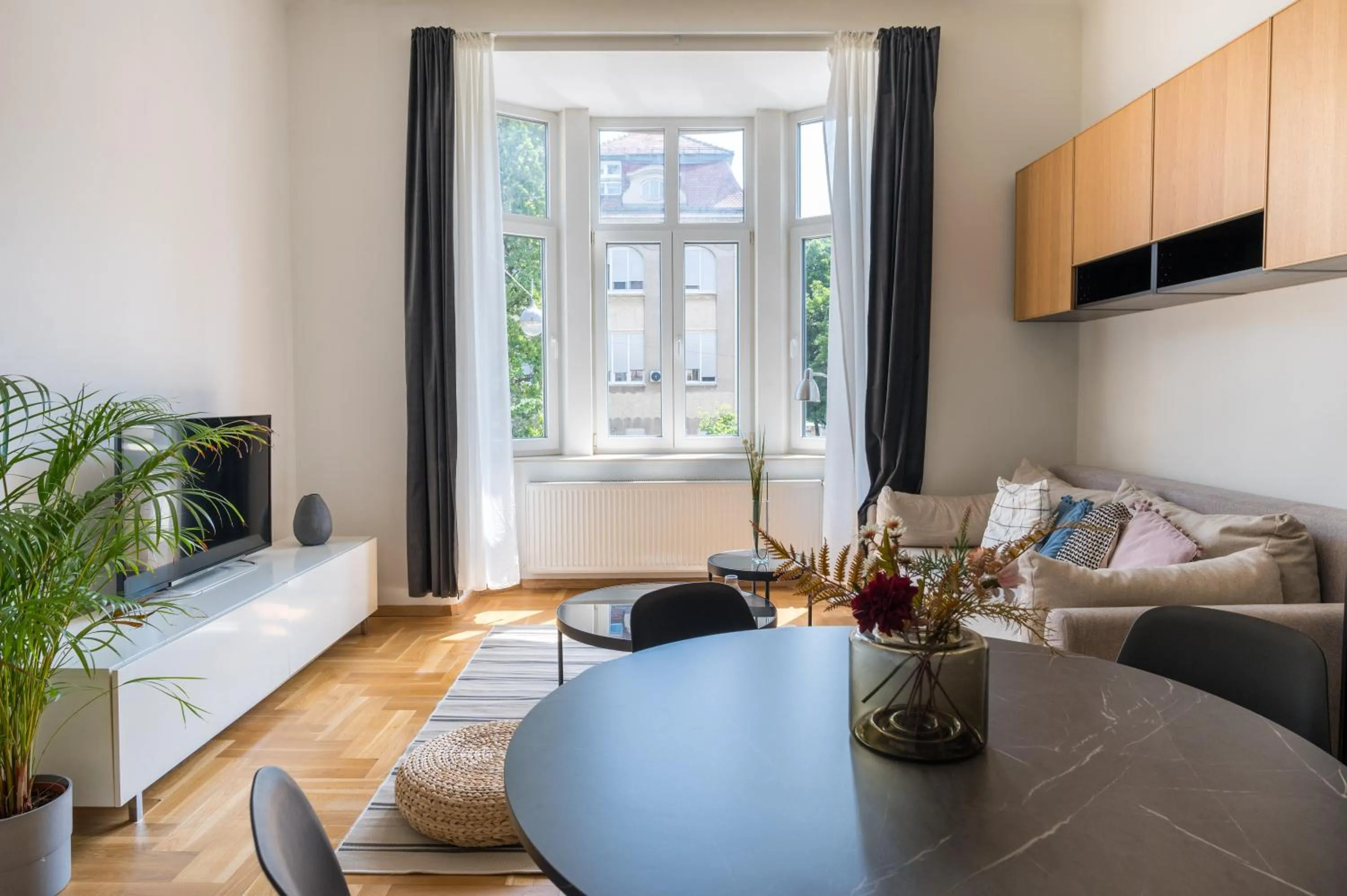 Living room in Doma Zagreb Aparthotel