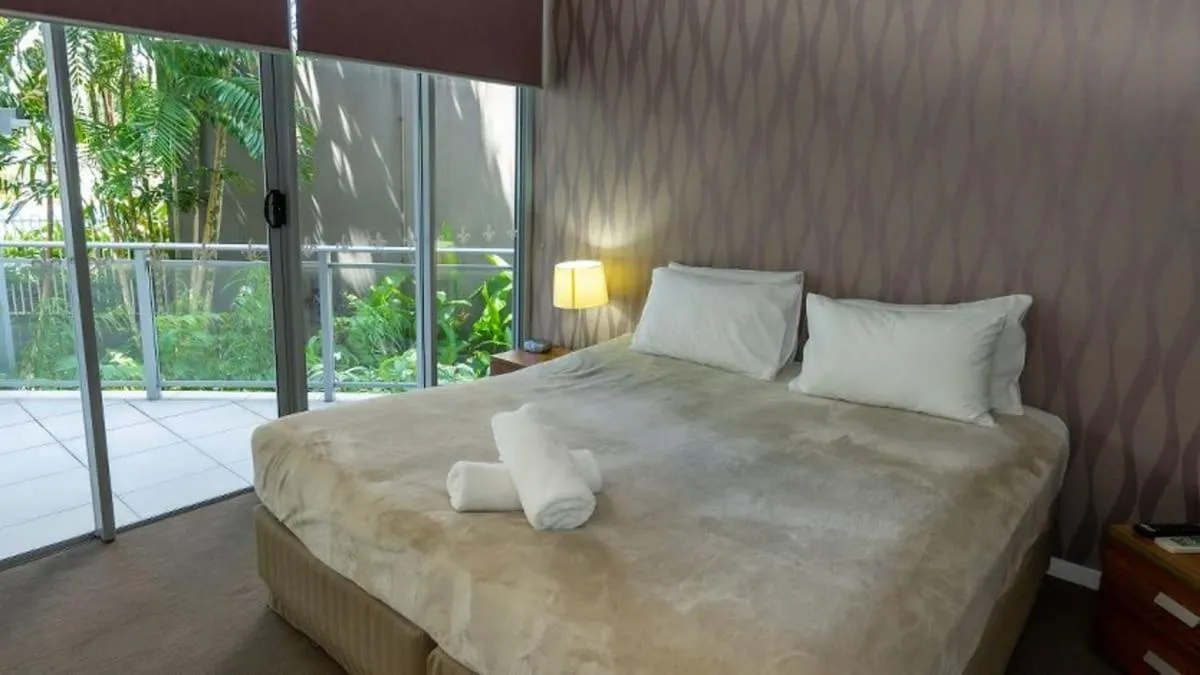 Bedroom, Bed in Vision Apartments