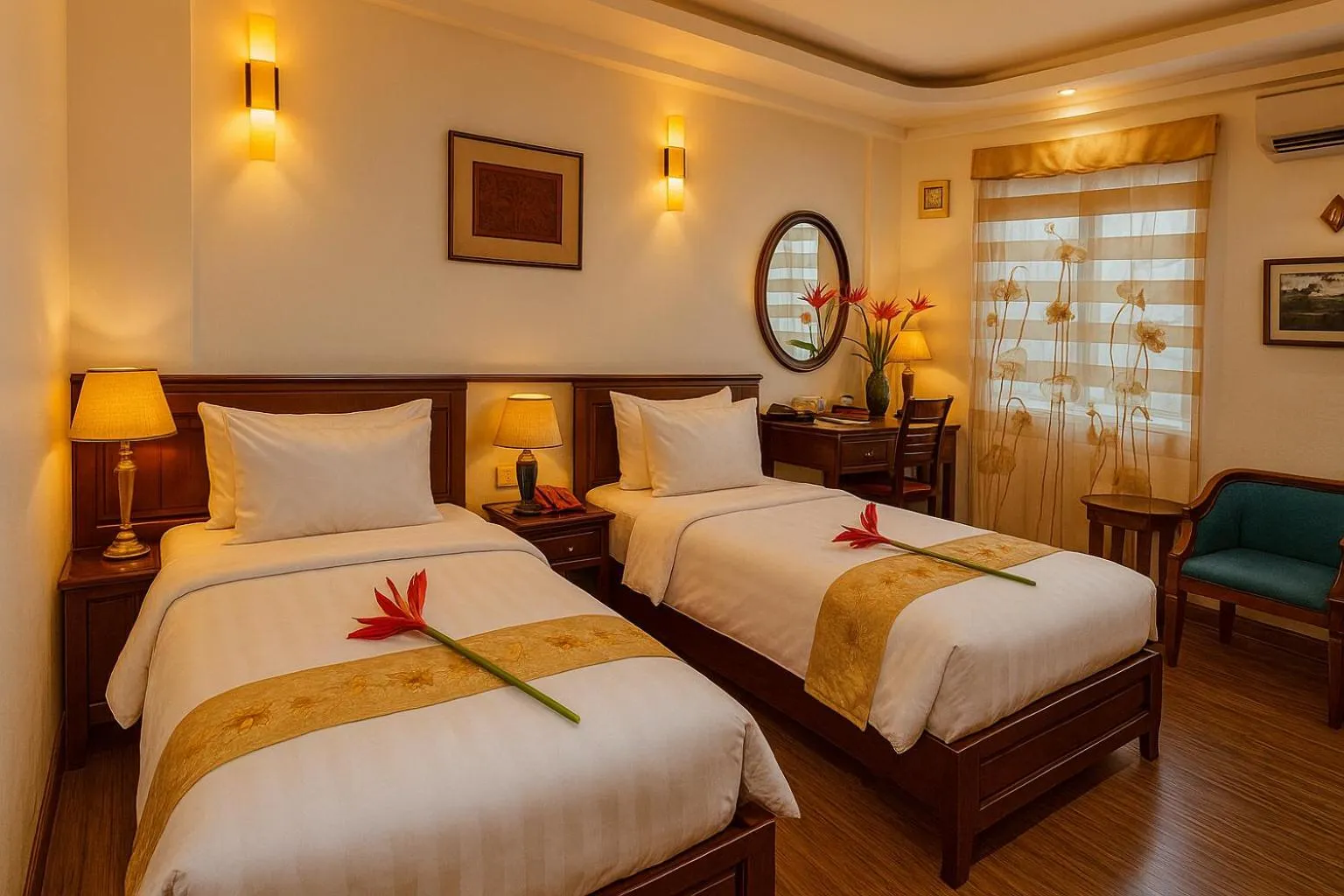 Bedroom, Bed in Hanoi Siva Luxury Hotel & Travel