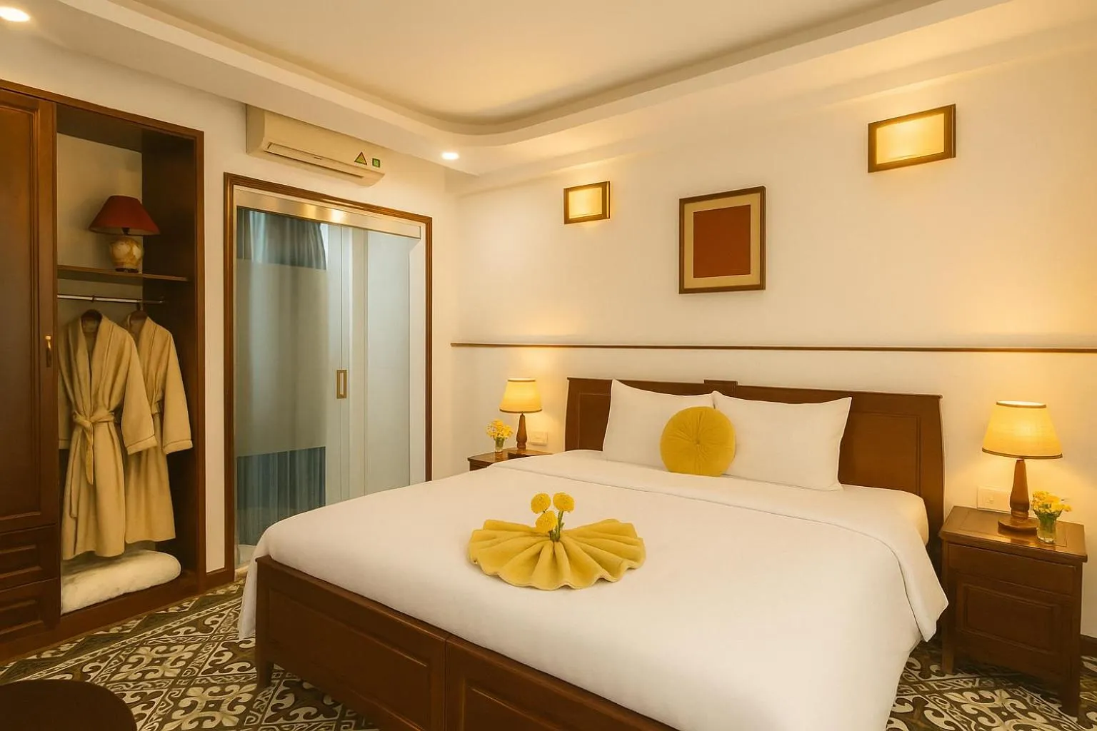 Photo of the whole room, Bed in Hanoi Siva Luxury Hotel & Travel