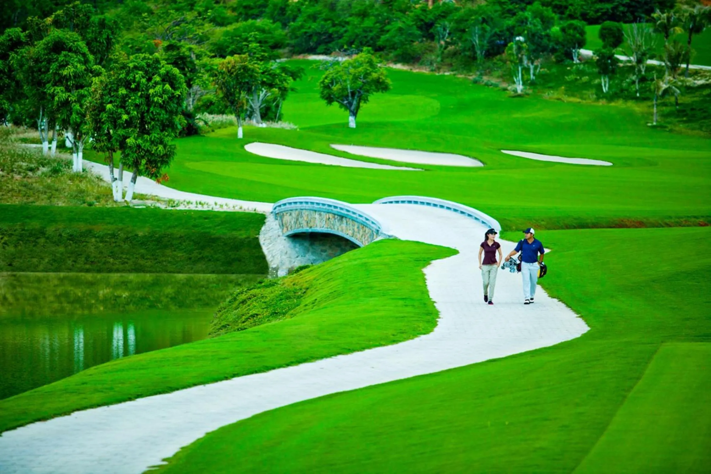 Golfcourse in Vinpearl Resort Nha Trang