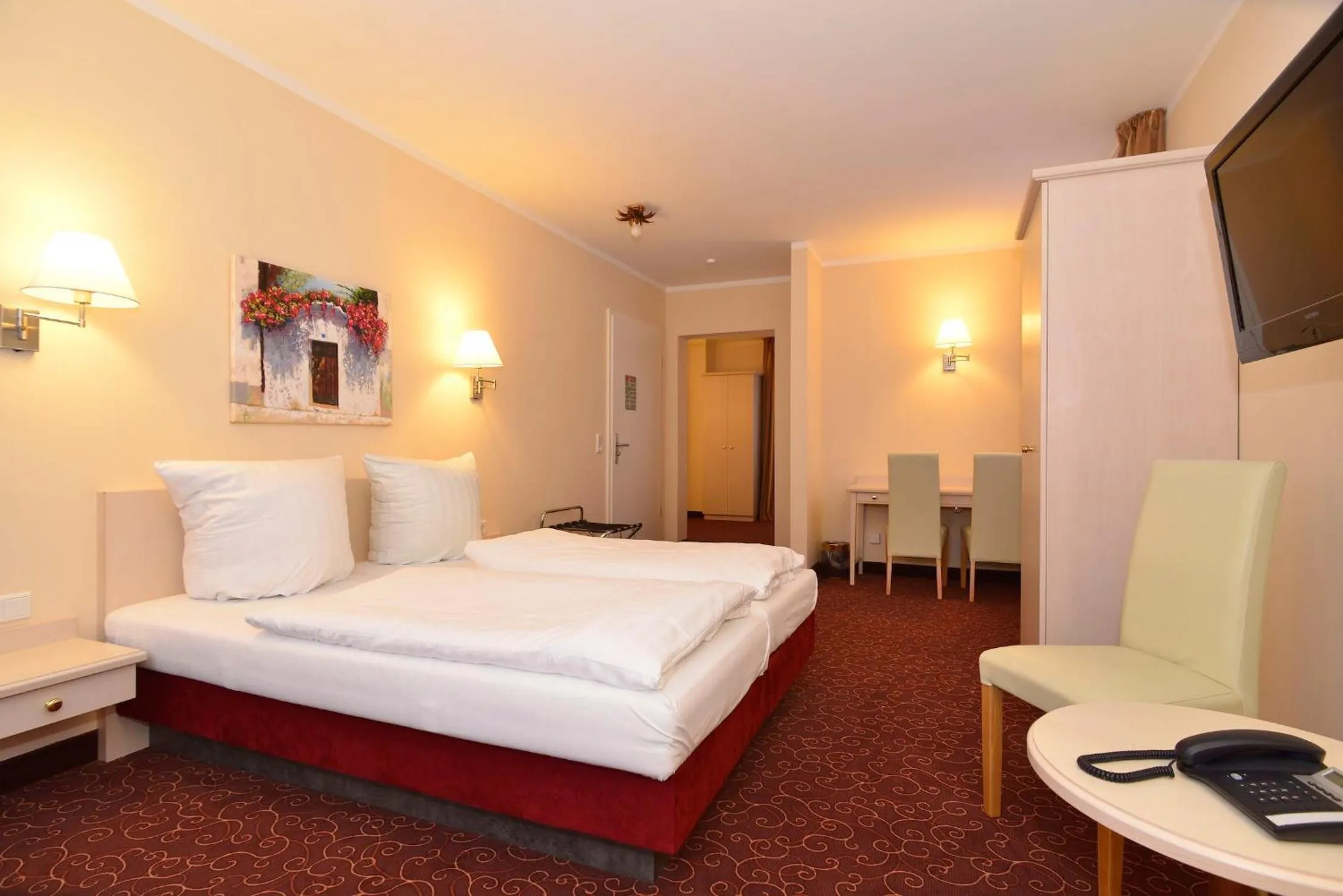 Bed in Hotel Behrmann