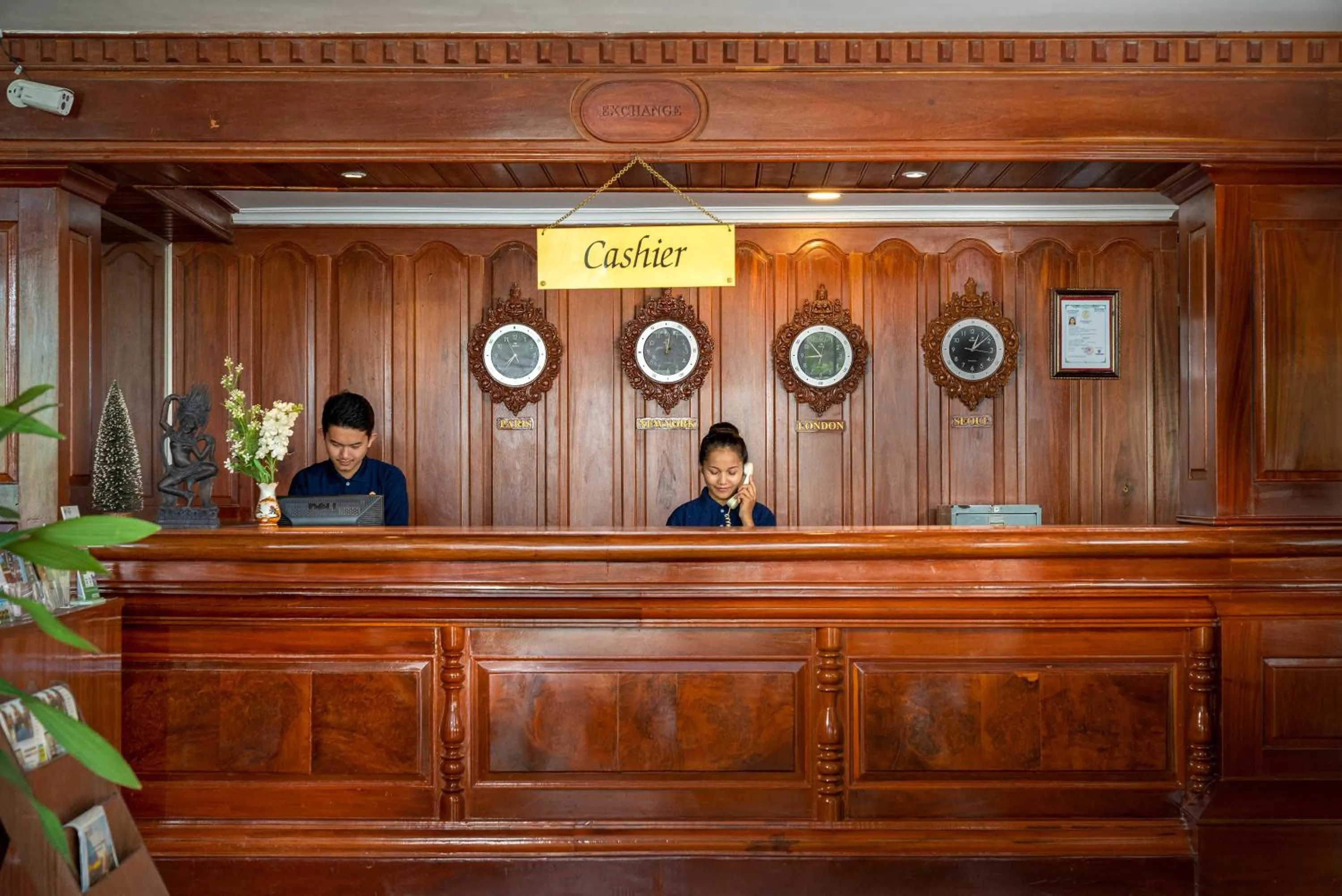 Lobby or reception in Dragon Royal Angkor Hotel