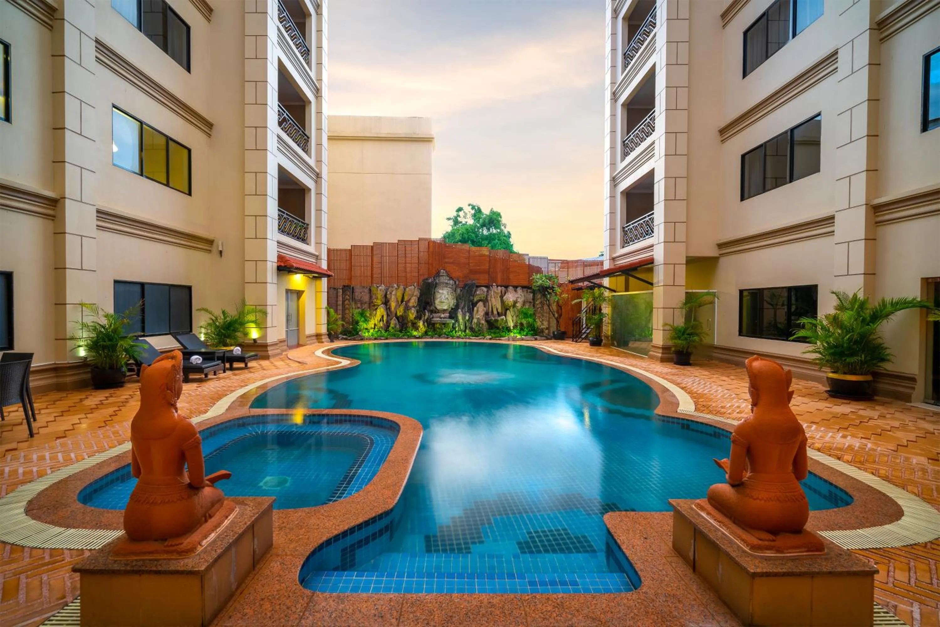 Property building in Dragon Royal Angkor Hotel