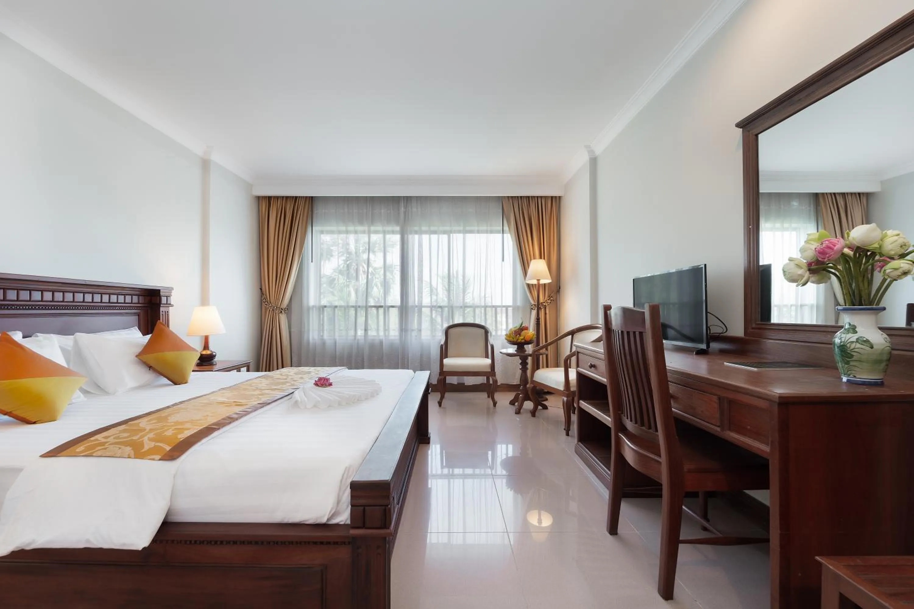 Bed in Monoreach Angkor Hotel