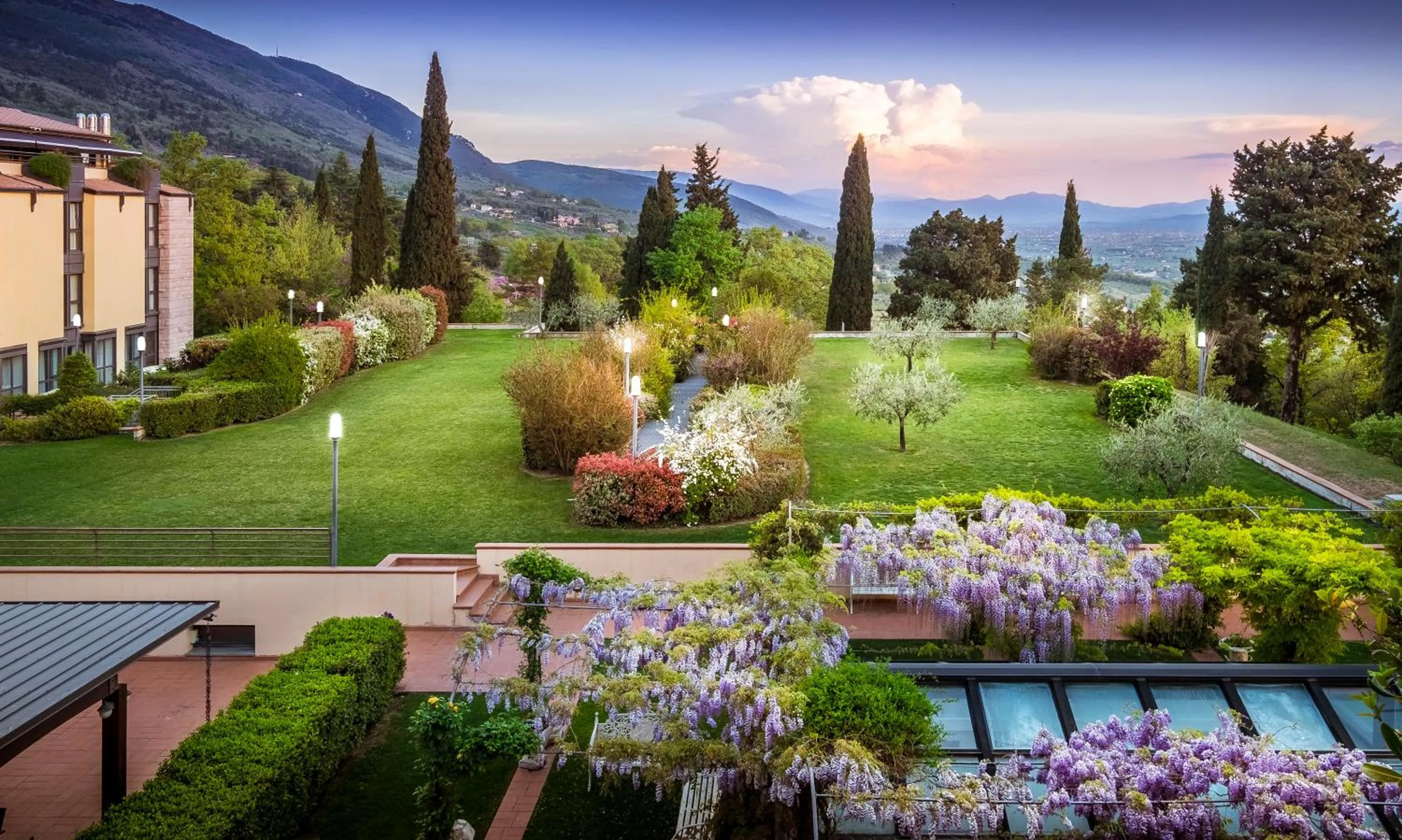 Garden view in BV Grand Hotel Assisi