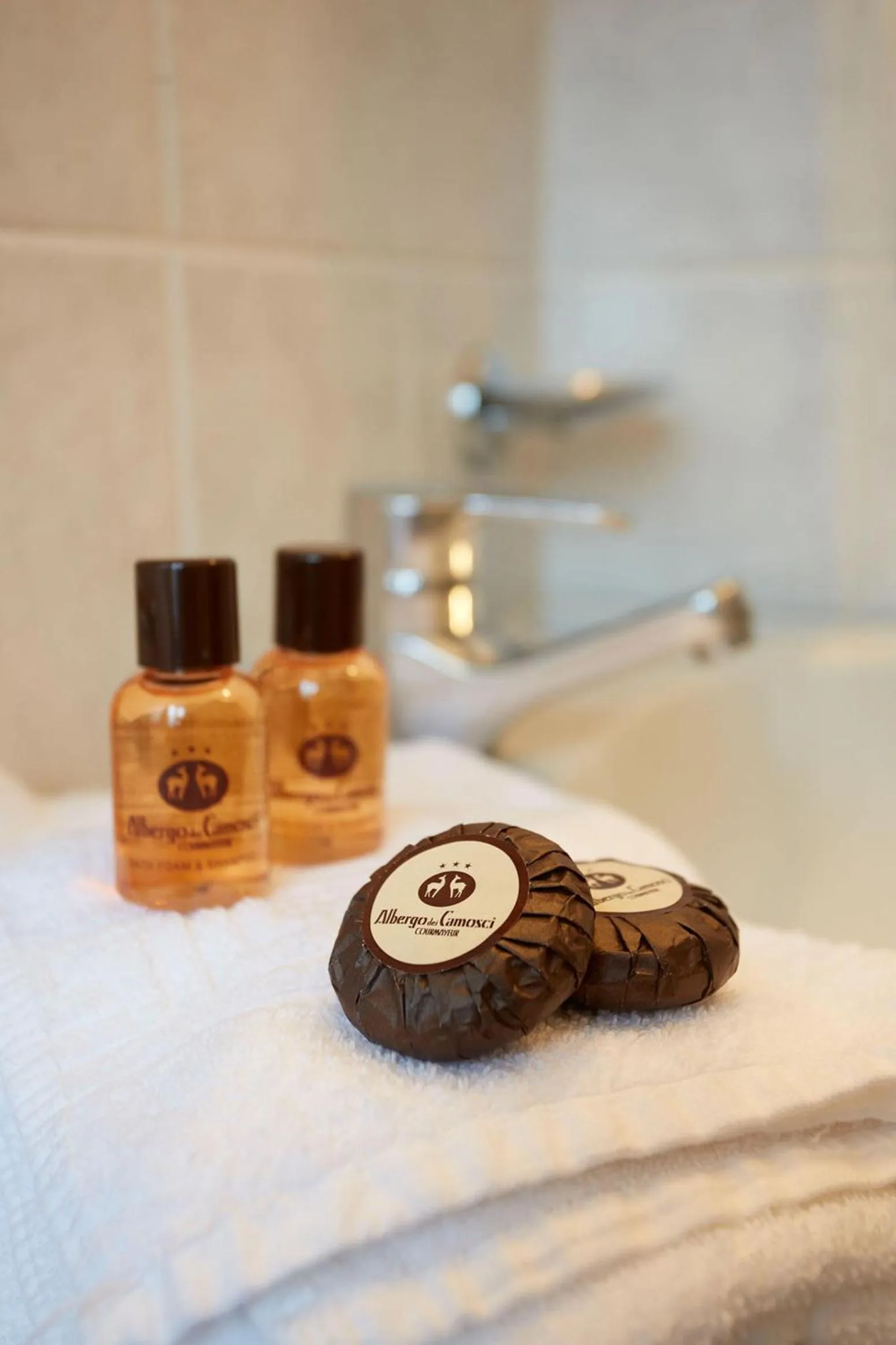 Bathroom in Hotel Dei Camosci