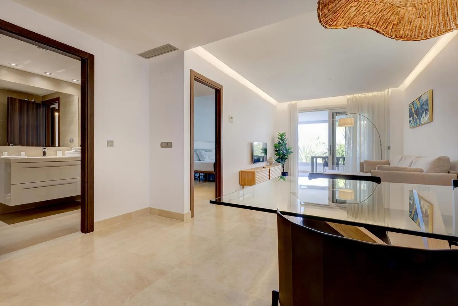 Communal lounge/ TV room in Aqua Apartments Vento, Marbella