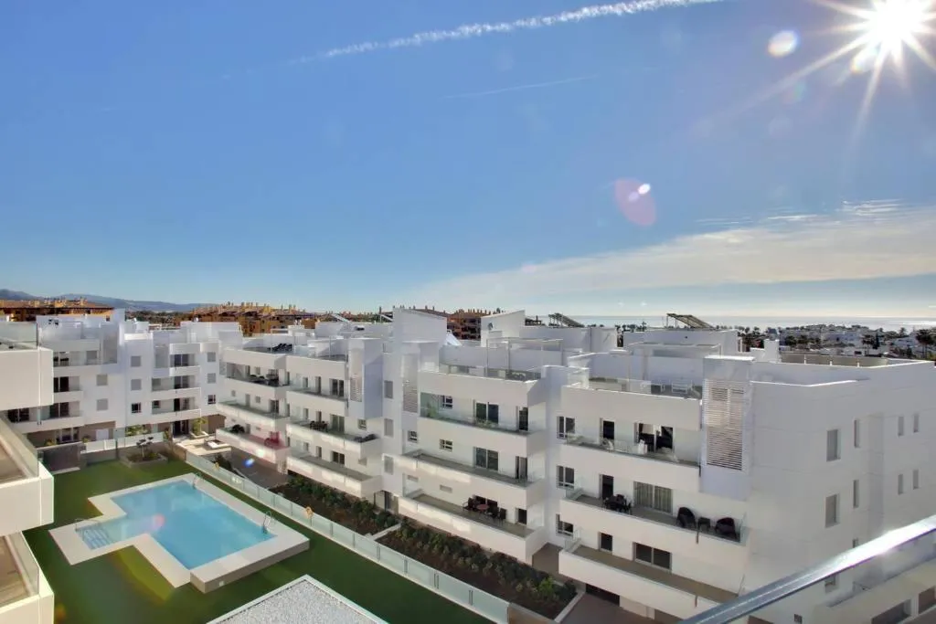 Pool view in Aqua Apartments Vento, Marbella