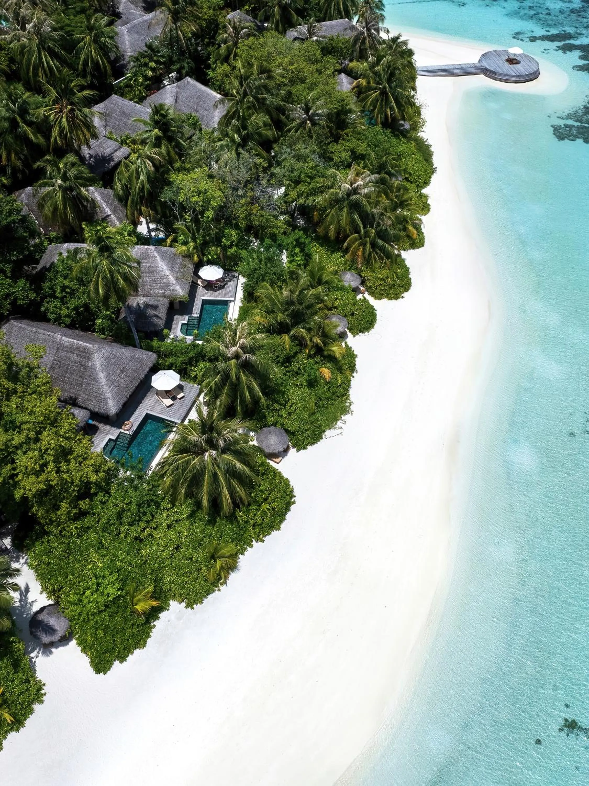 Bird's eye view in Baros Maldives