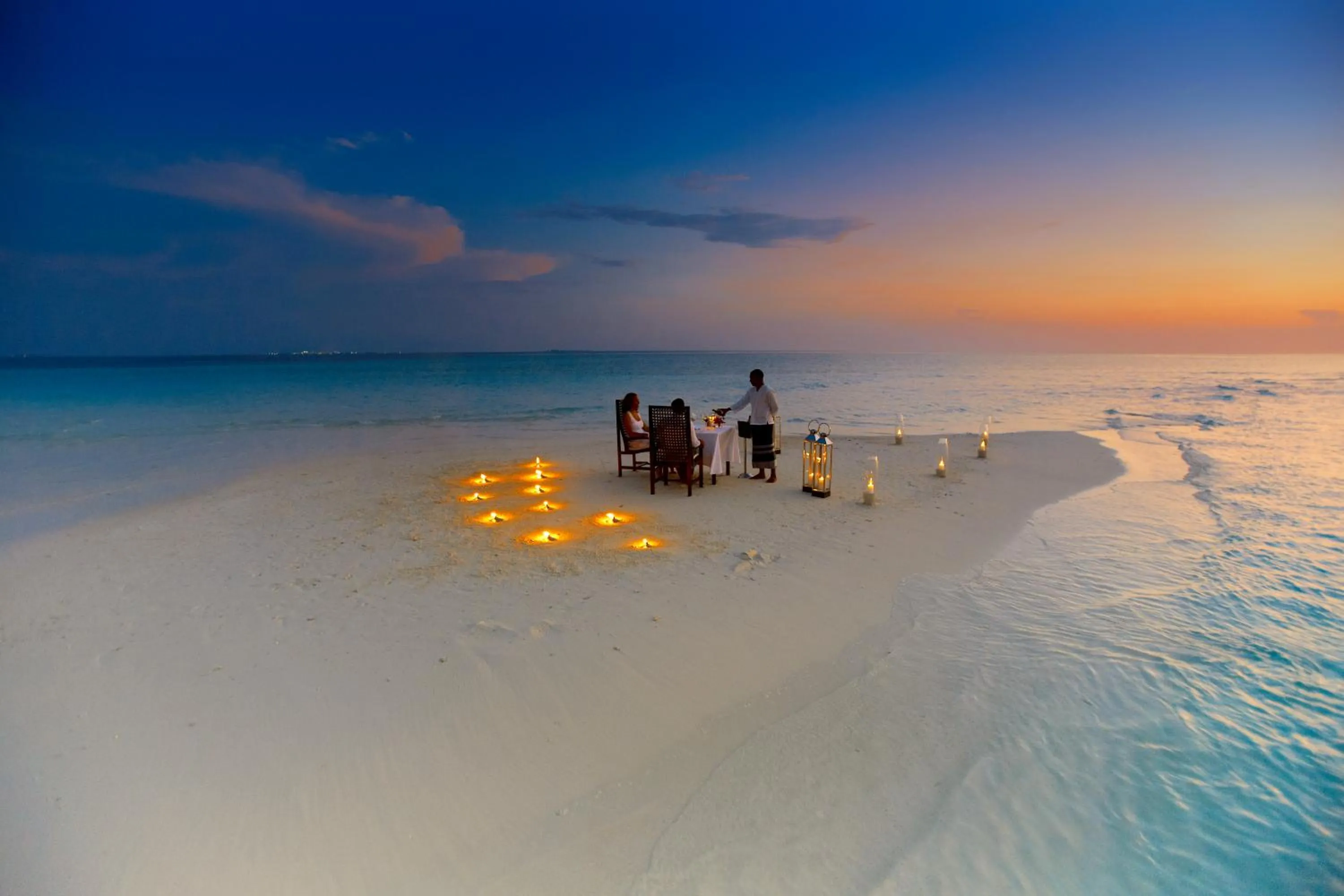 Dinner in Baros Maldives