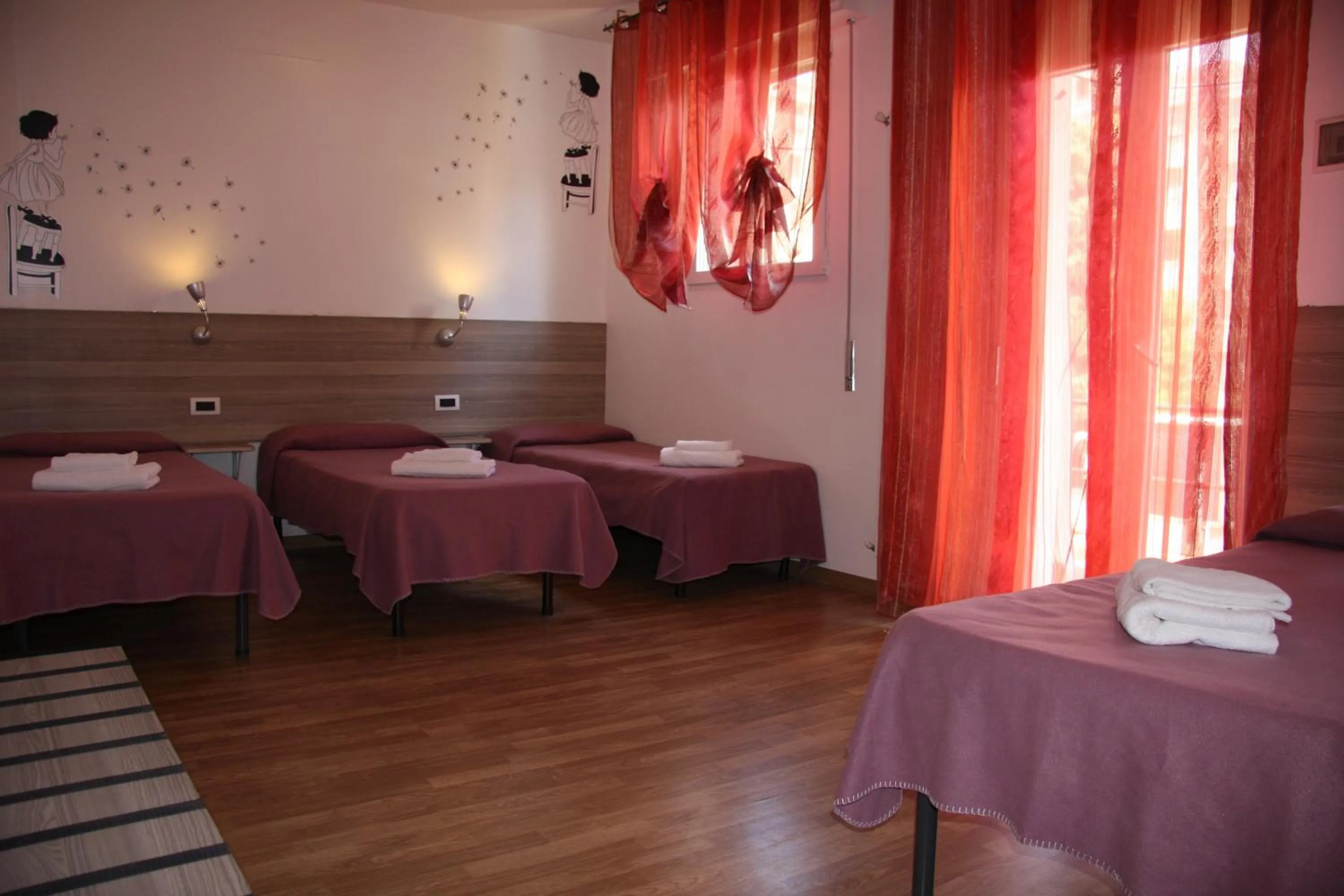 Bed in Hotel Adelchi