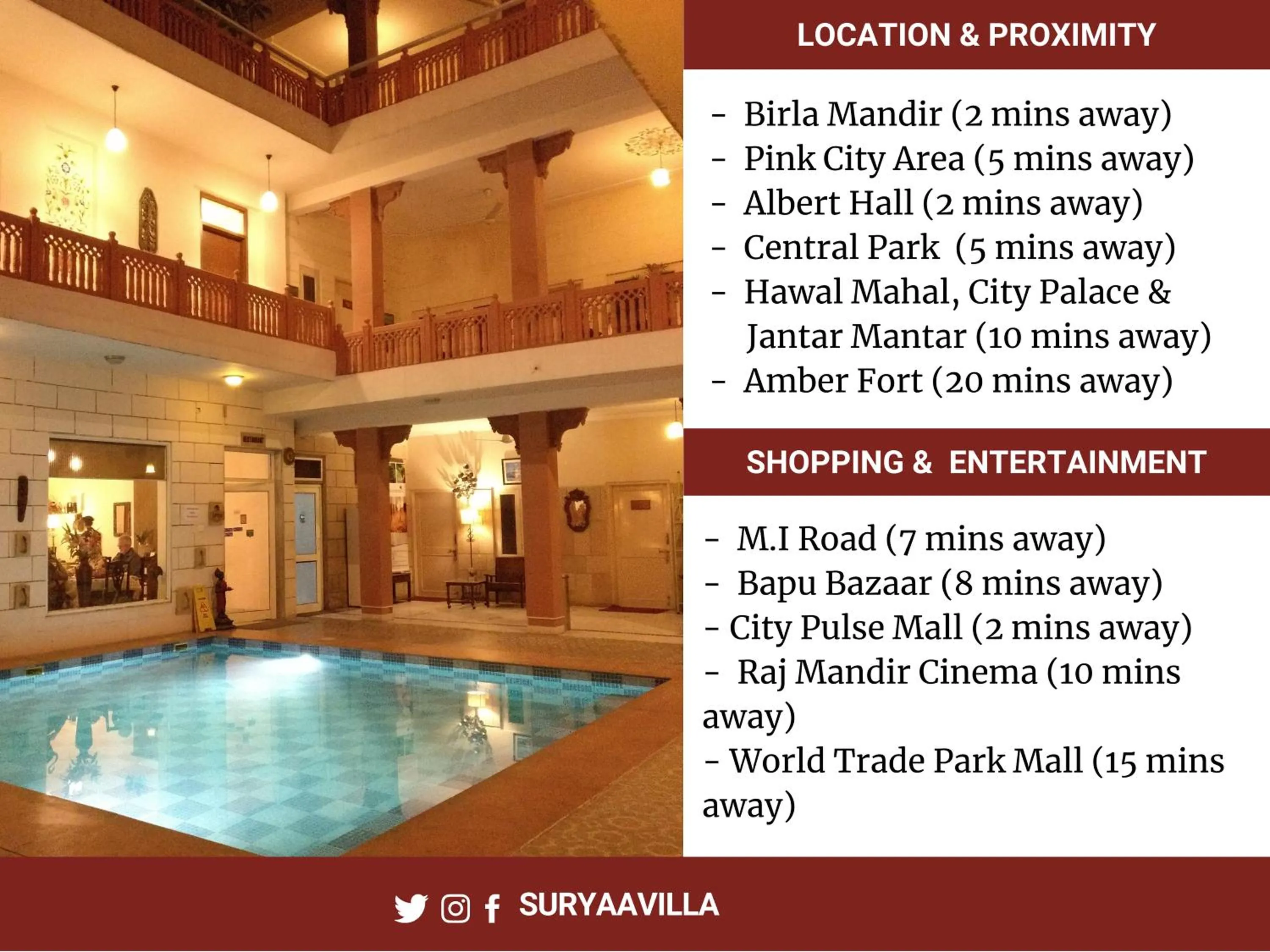 Activities in Suryaa Villa - A Boutique Heritage Hotel