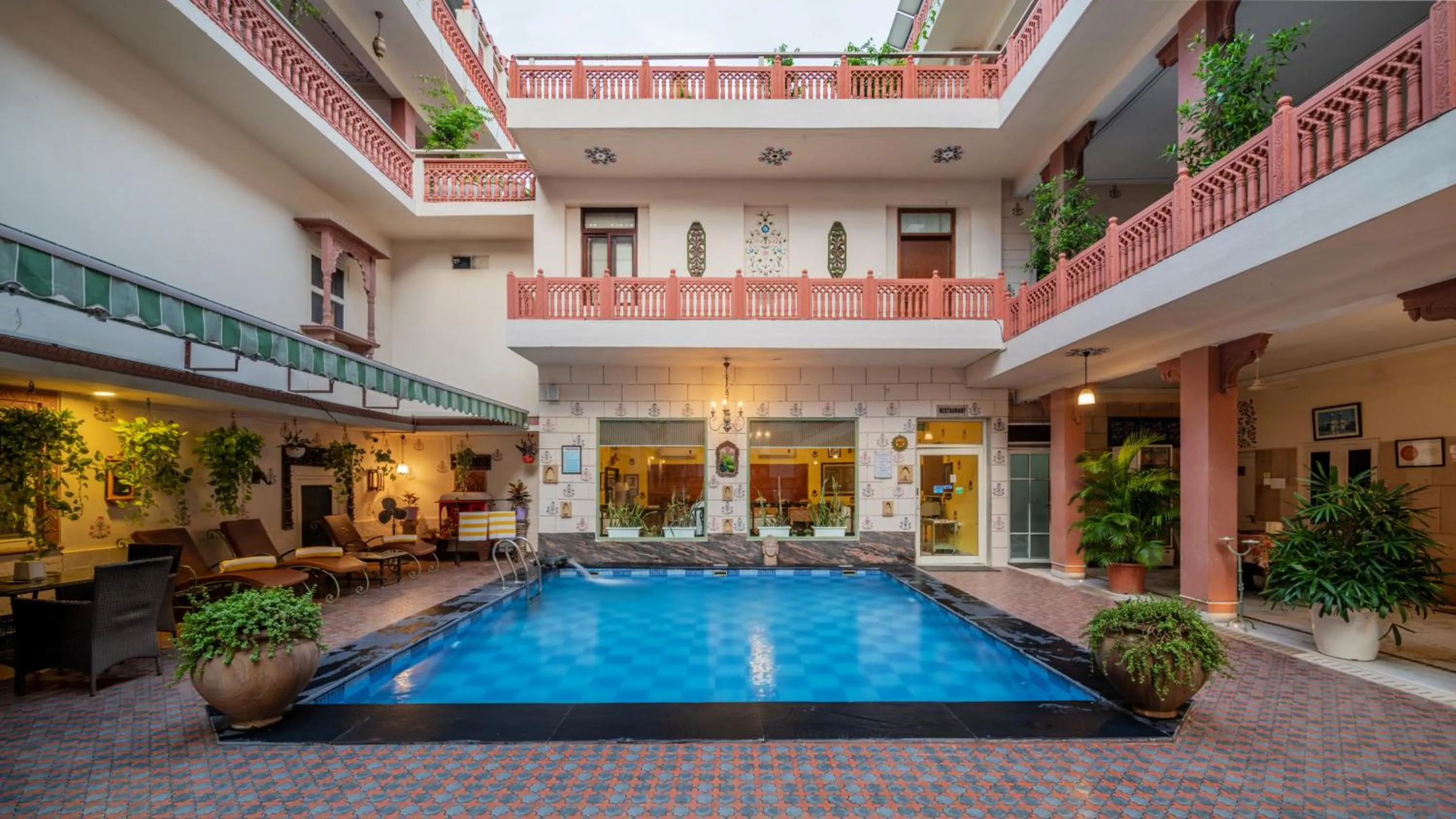 Patio in Suryaa Villa - A Boutique Heritage Hotel